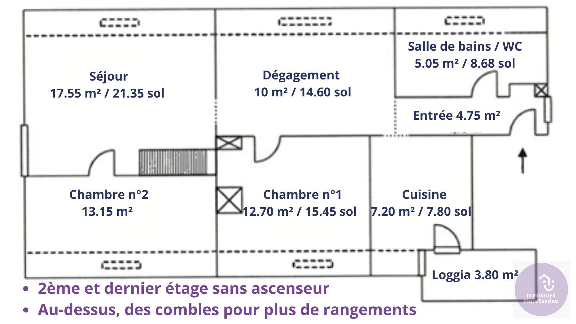 Gresswiller - Appartement traversant de 3 pièces