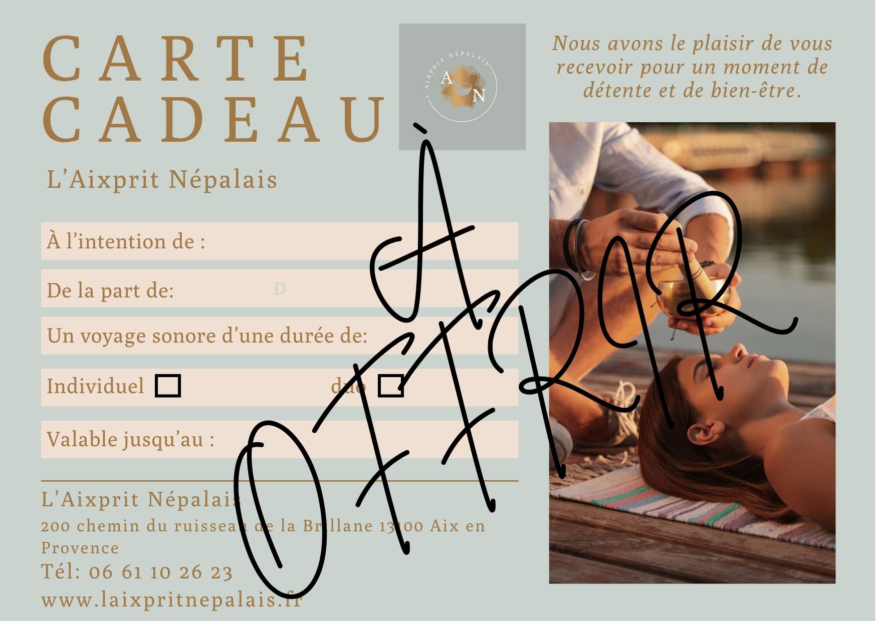 Carte cadeau bien-être