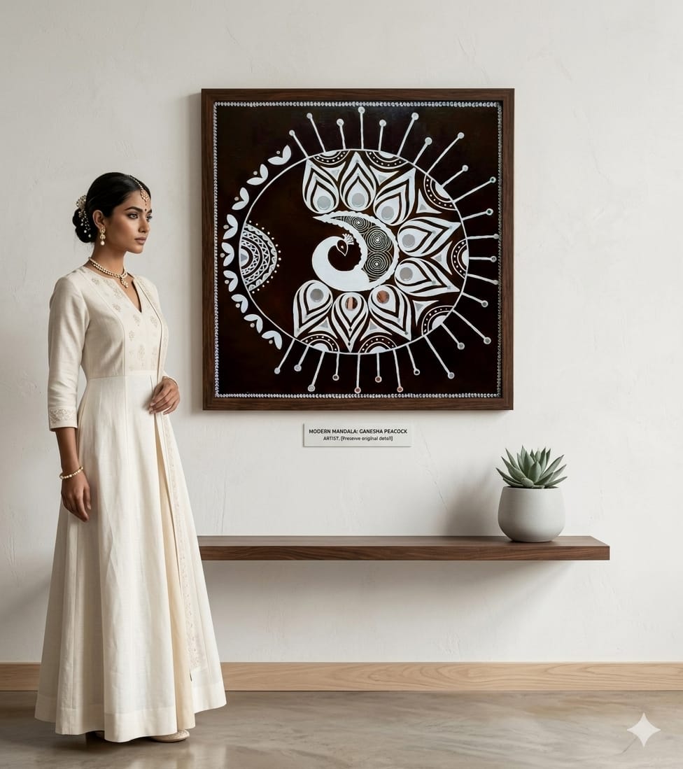 Peacock warli Wall Art