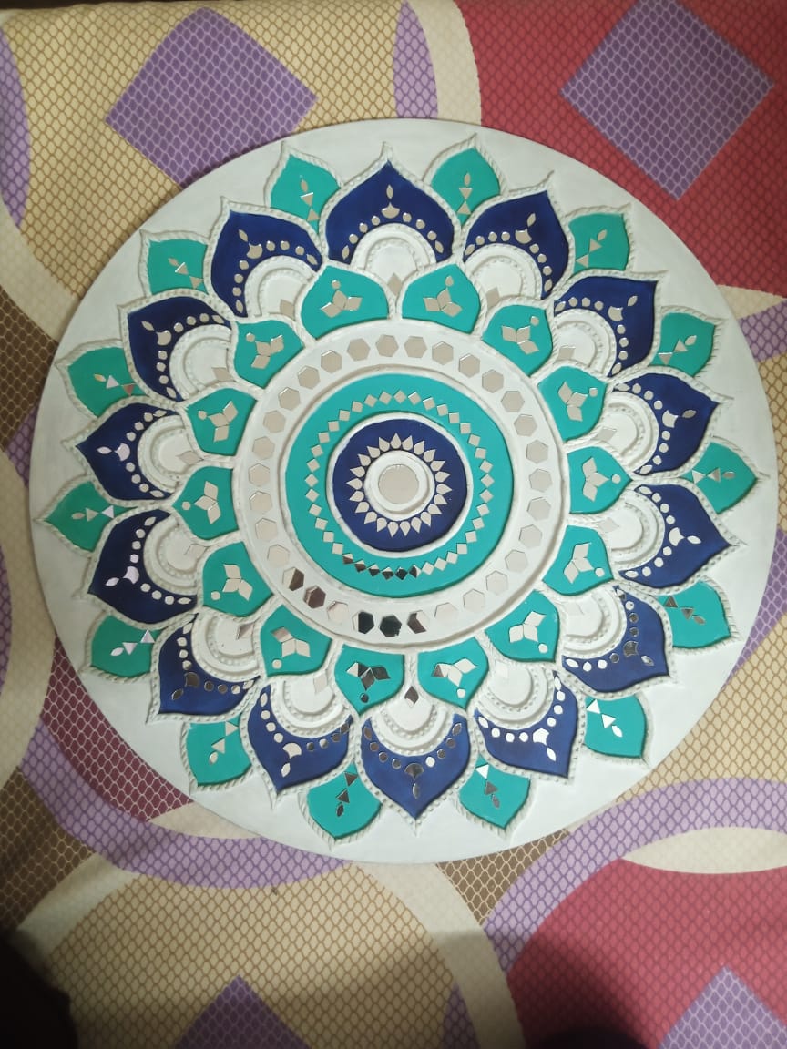 Hand-Painted Mandala Wall Plate