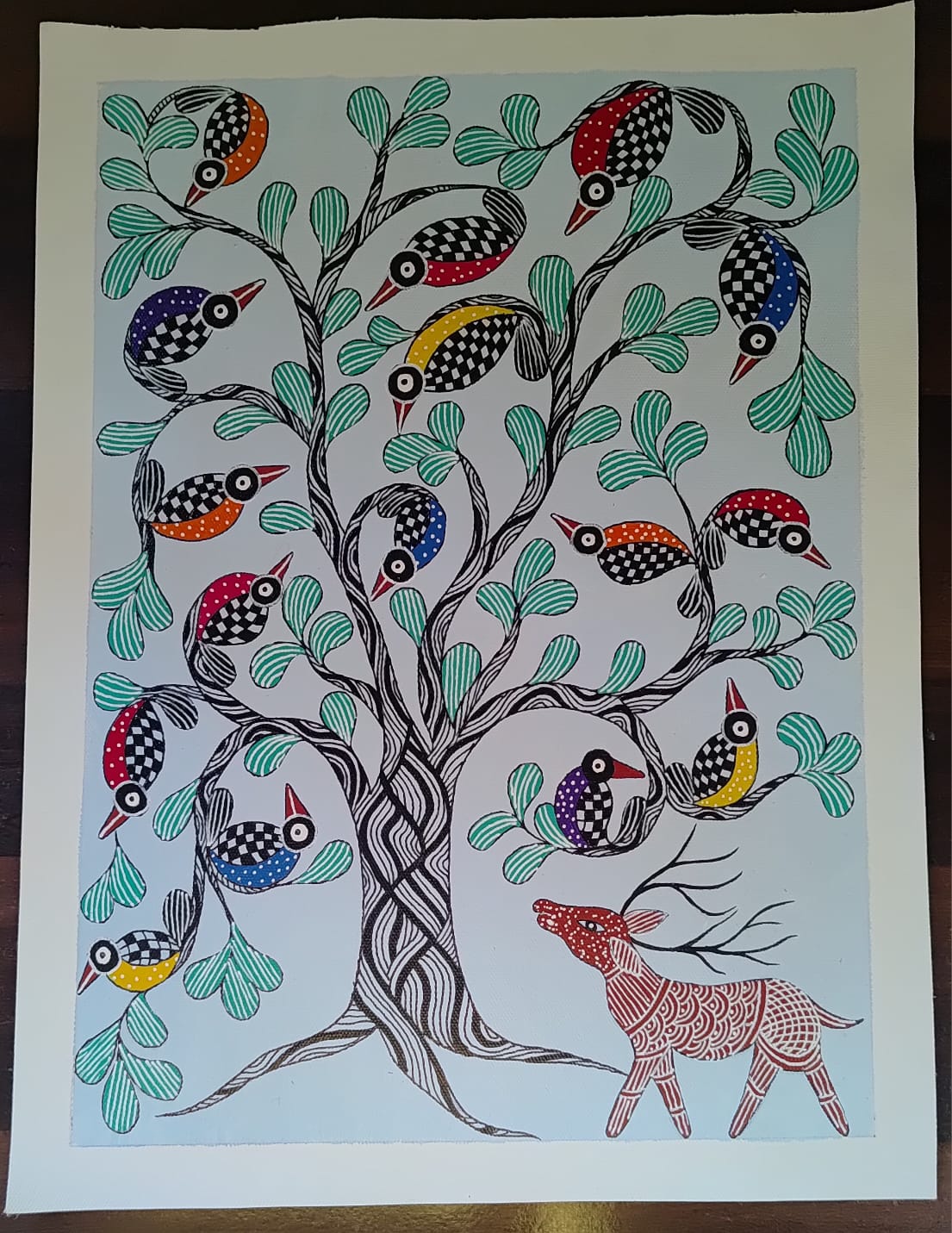 Hand-painted Gond Art 