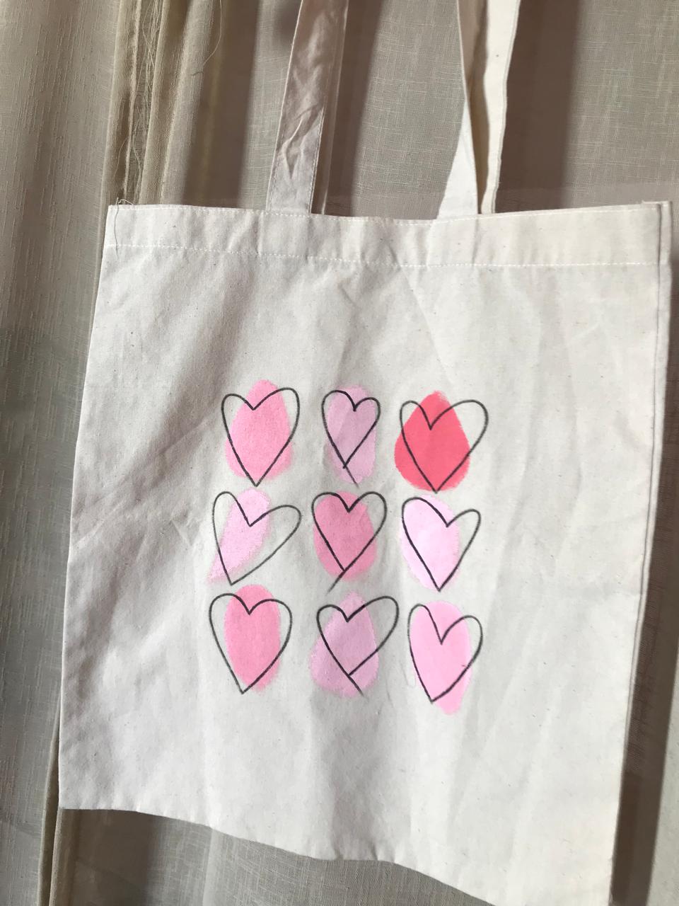 Hand printed Tote Bag