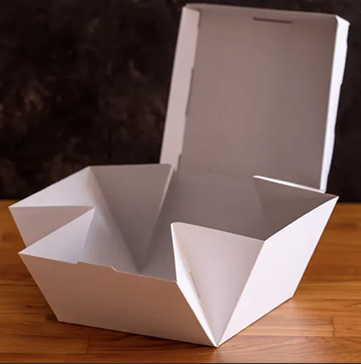 Caja hamburguesa modelo flor