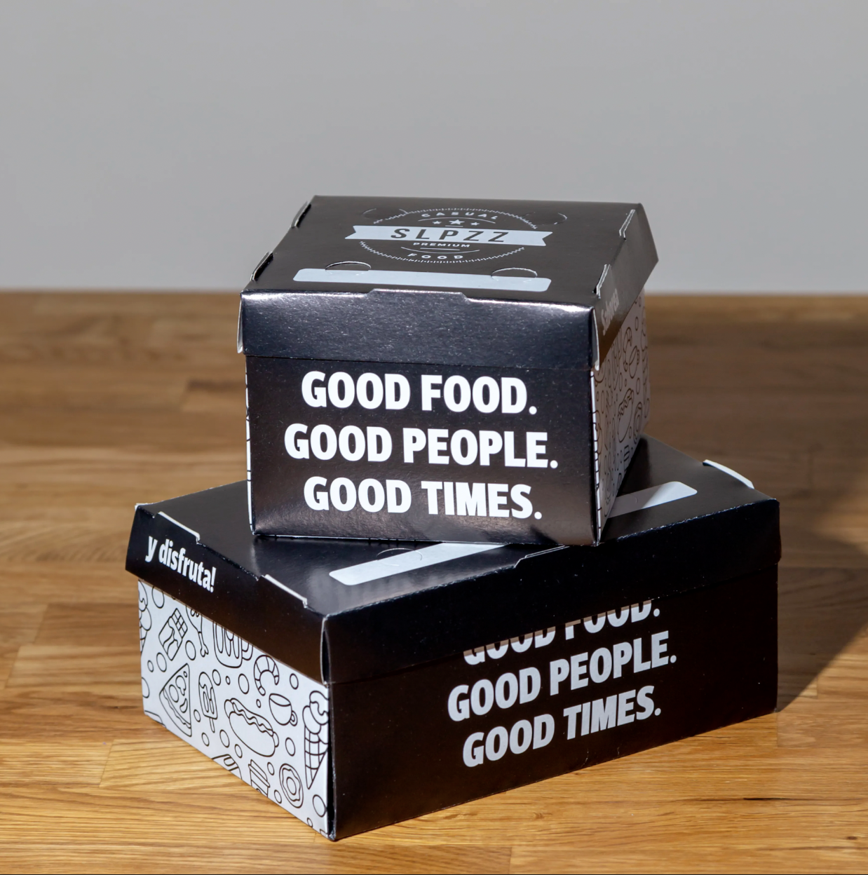 Caja hamburguesa modelo flor