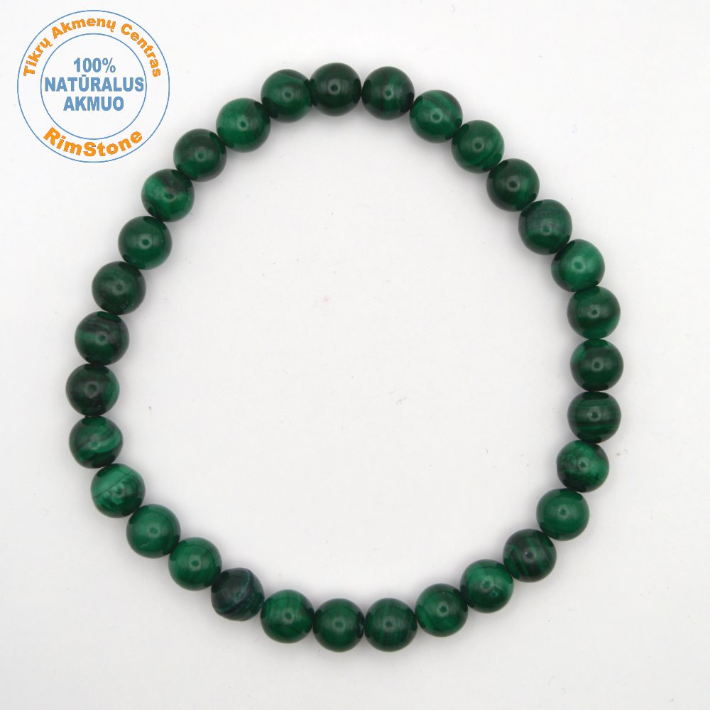 Malachitas 6 mm / 17,5 cm
