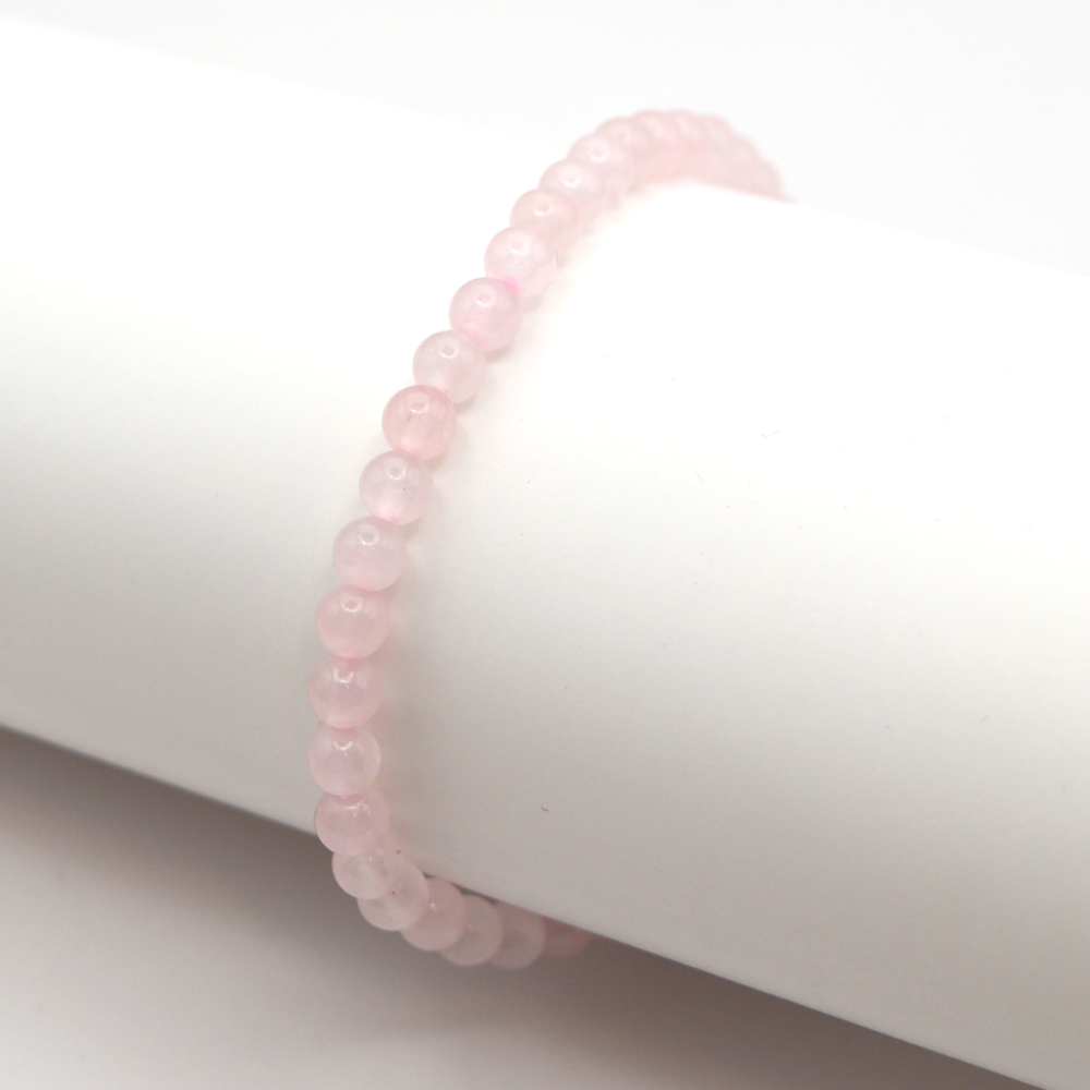 Rožinis kvarcas 4 mm / 17 cm