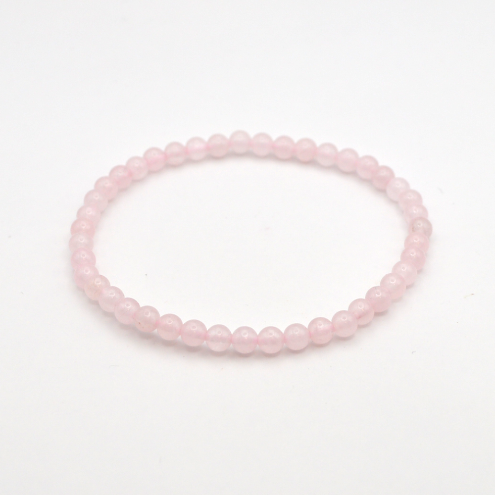 Rožinis kvarcas 4 mm / 17 cm