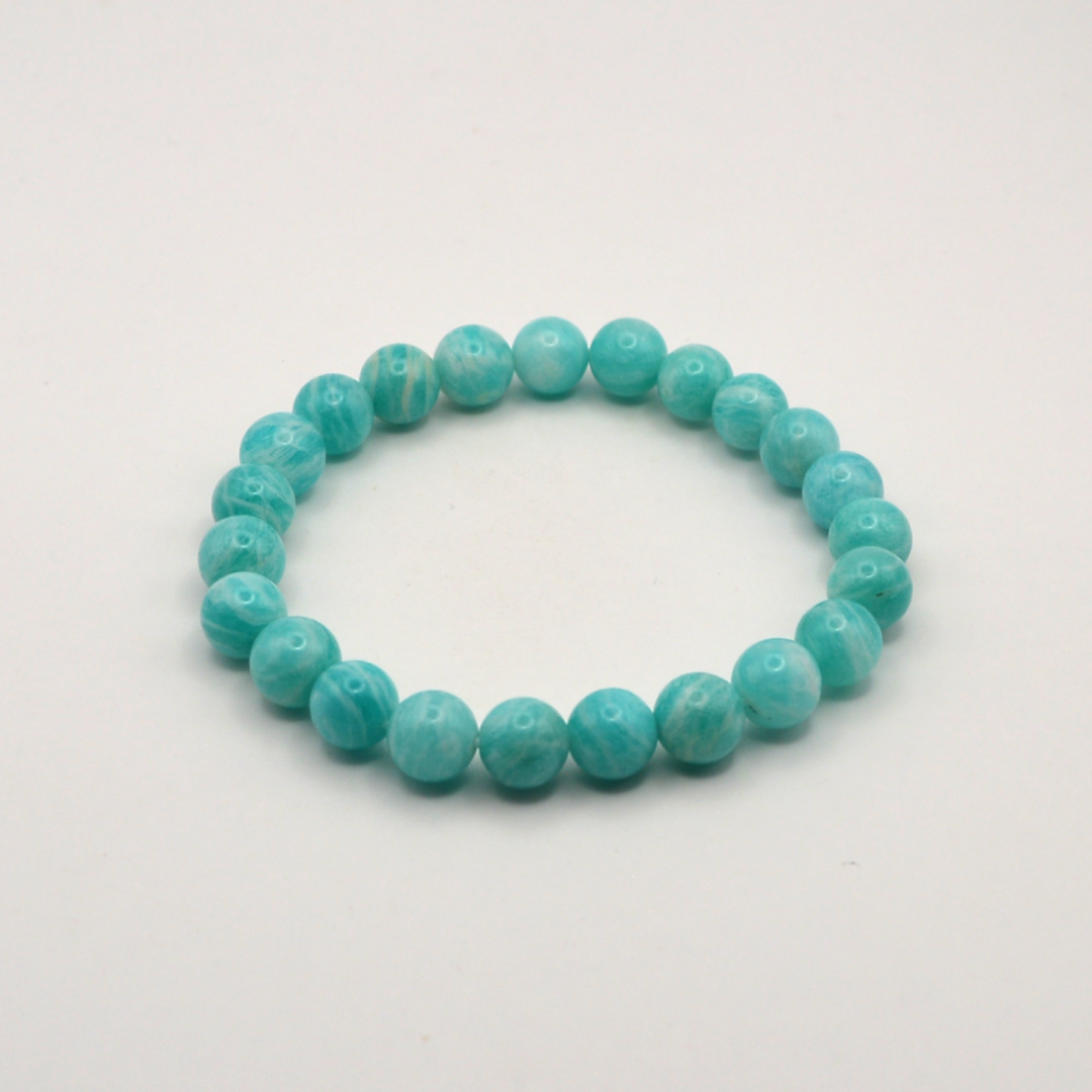 Amazonitas 8 mm / 17 cm