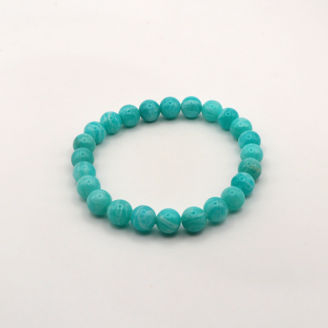 Amazonitas 8 mm / 17 cm