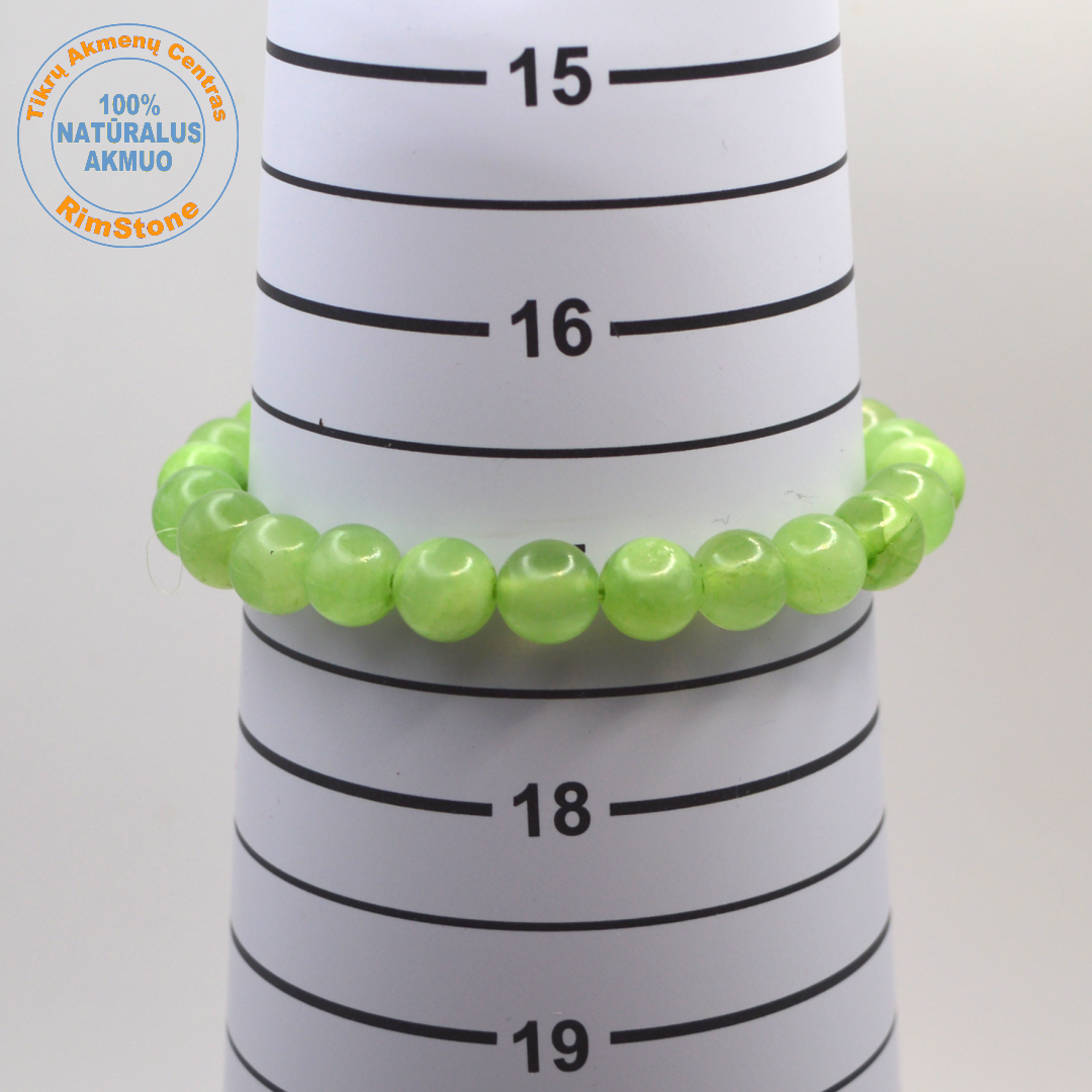 Žaliasis kalcitas 8 mm / 17 cm