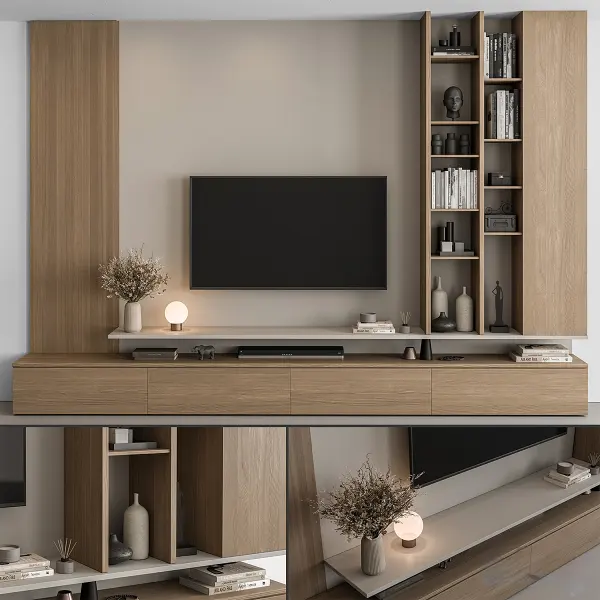 Modern Wall Unit Entertainment Center TVU3