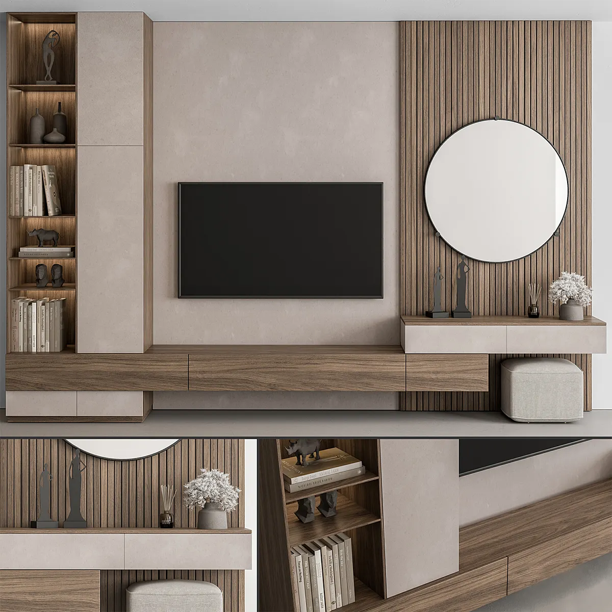 Modern Wall Entertainment Unit TVU6