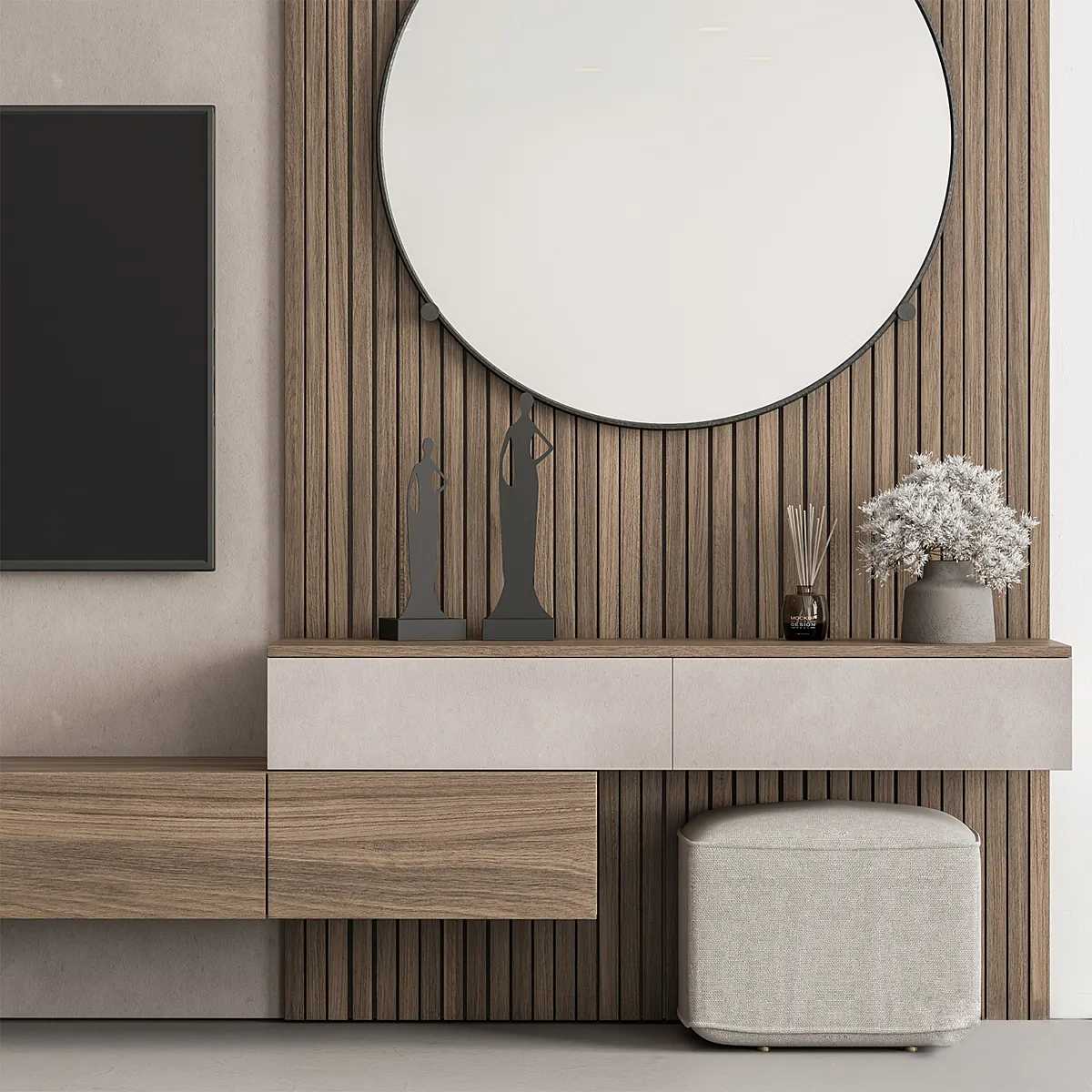 Modern Wall Entertainment Unit TVU6