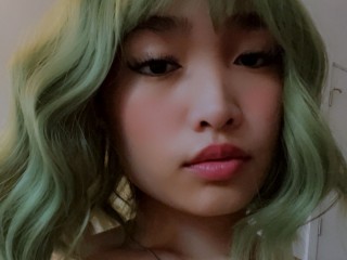 142: Green haired Asian brat hates asian men, only likes white guys