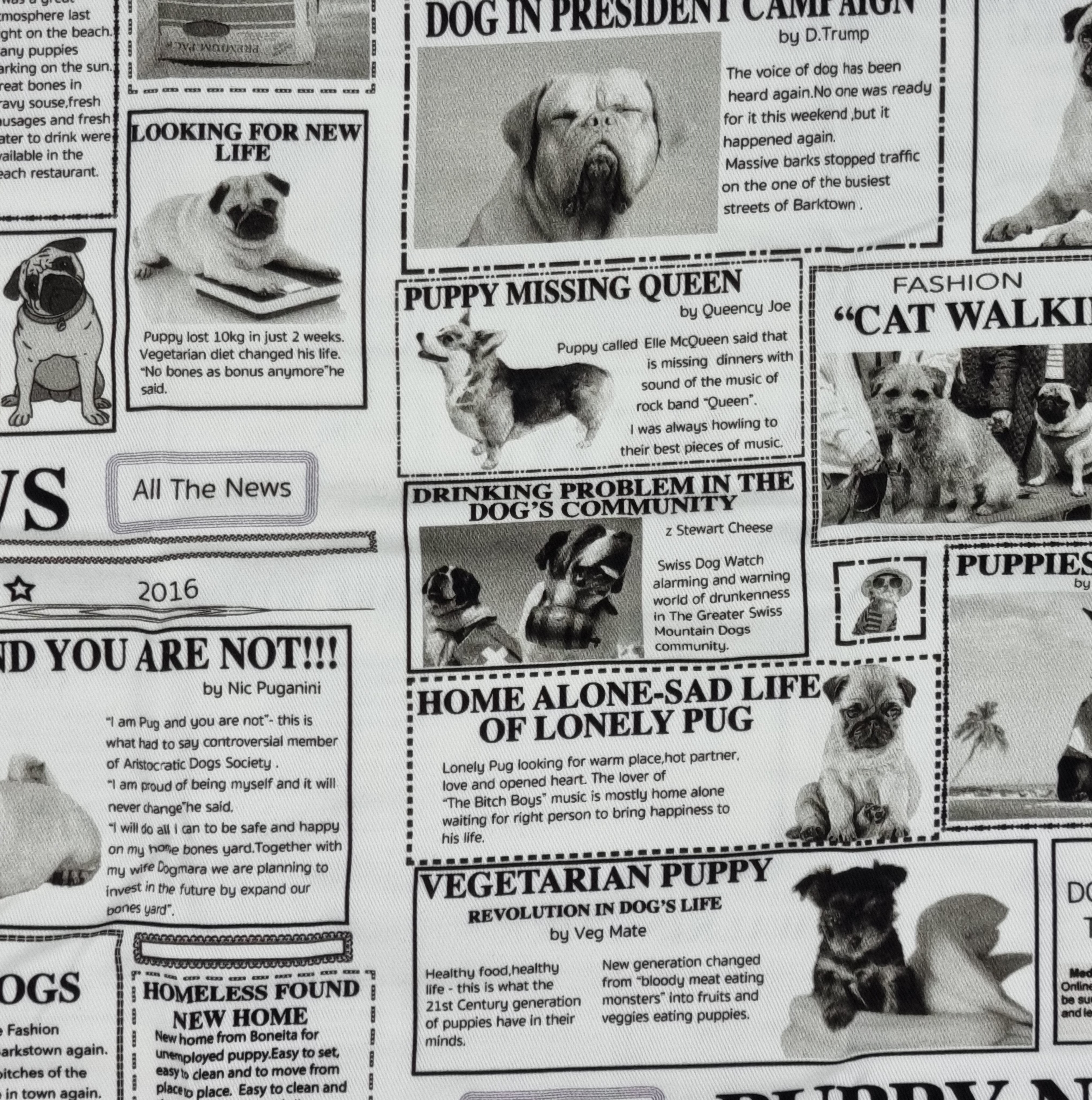 Tote Bag - In The News Doggy Bag