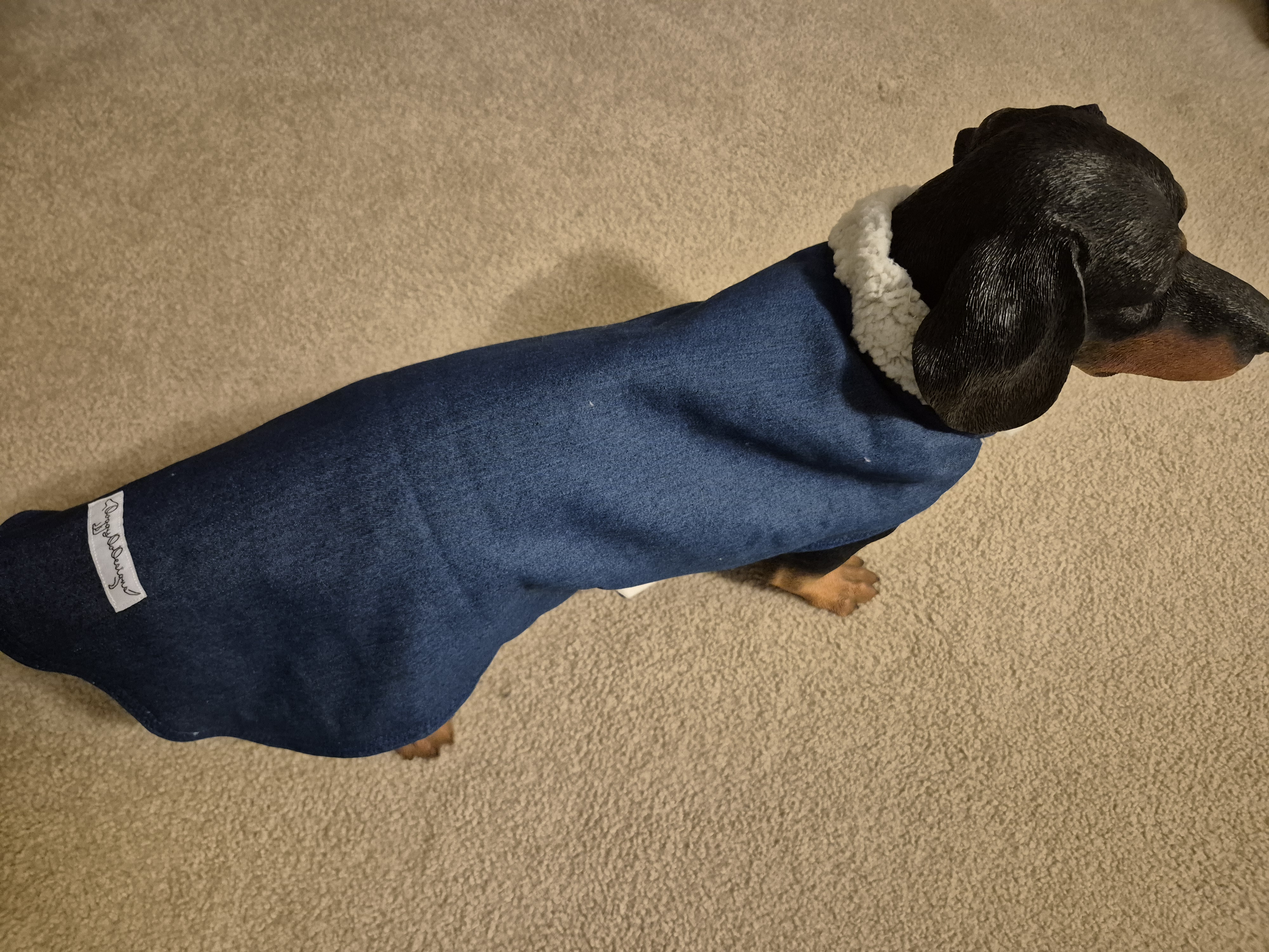 Denim Sherpa Lined Coat