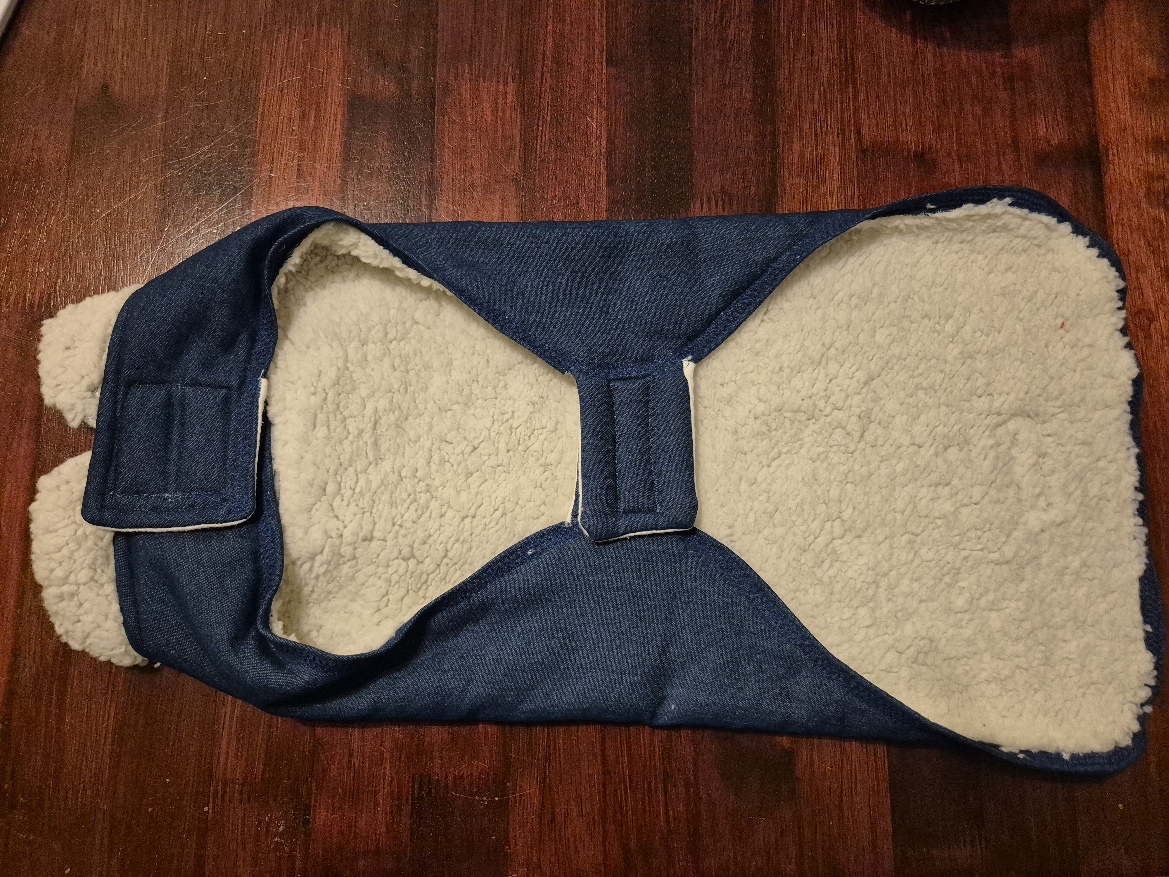 Denim Sherpa Lined Coat