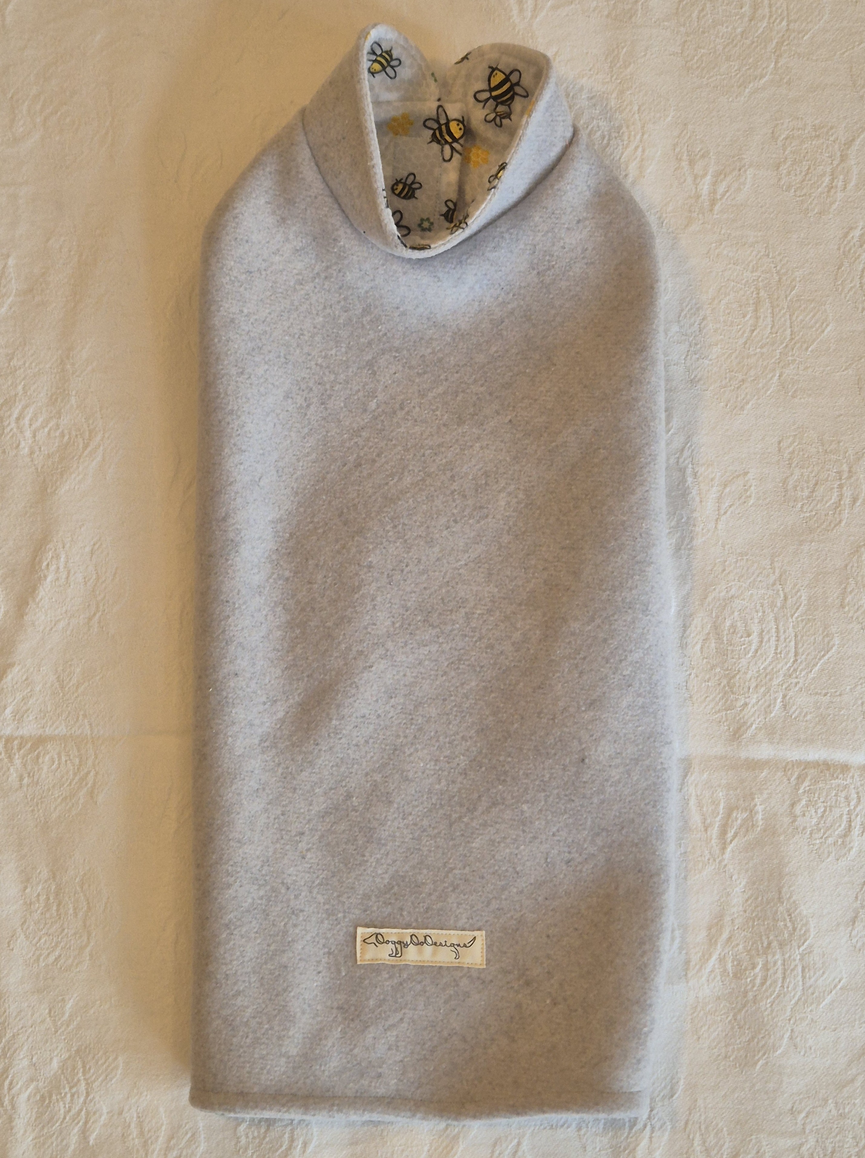 Soft Grey Wool-Cashmere Blend Coat