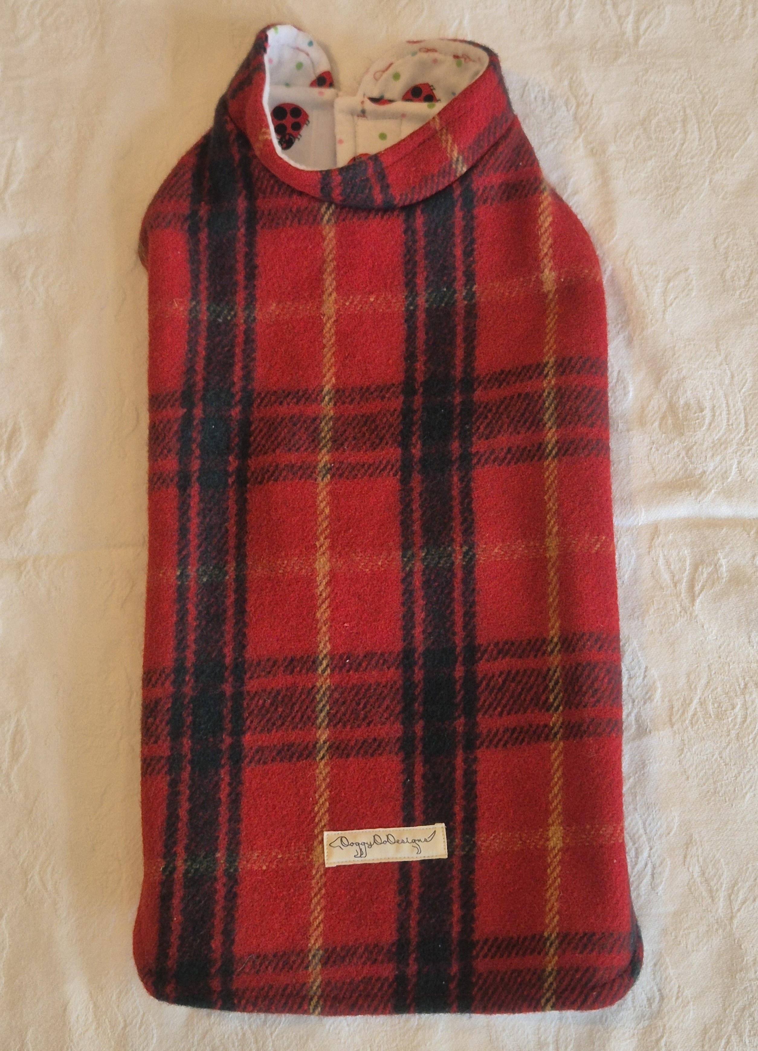 Traditional Red Tartan Wool Coat