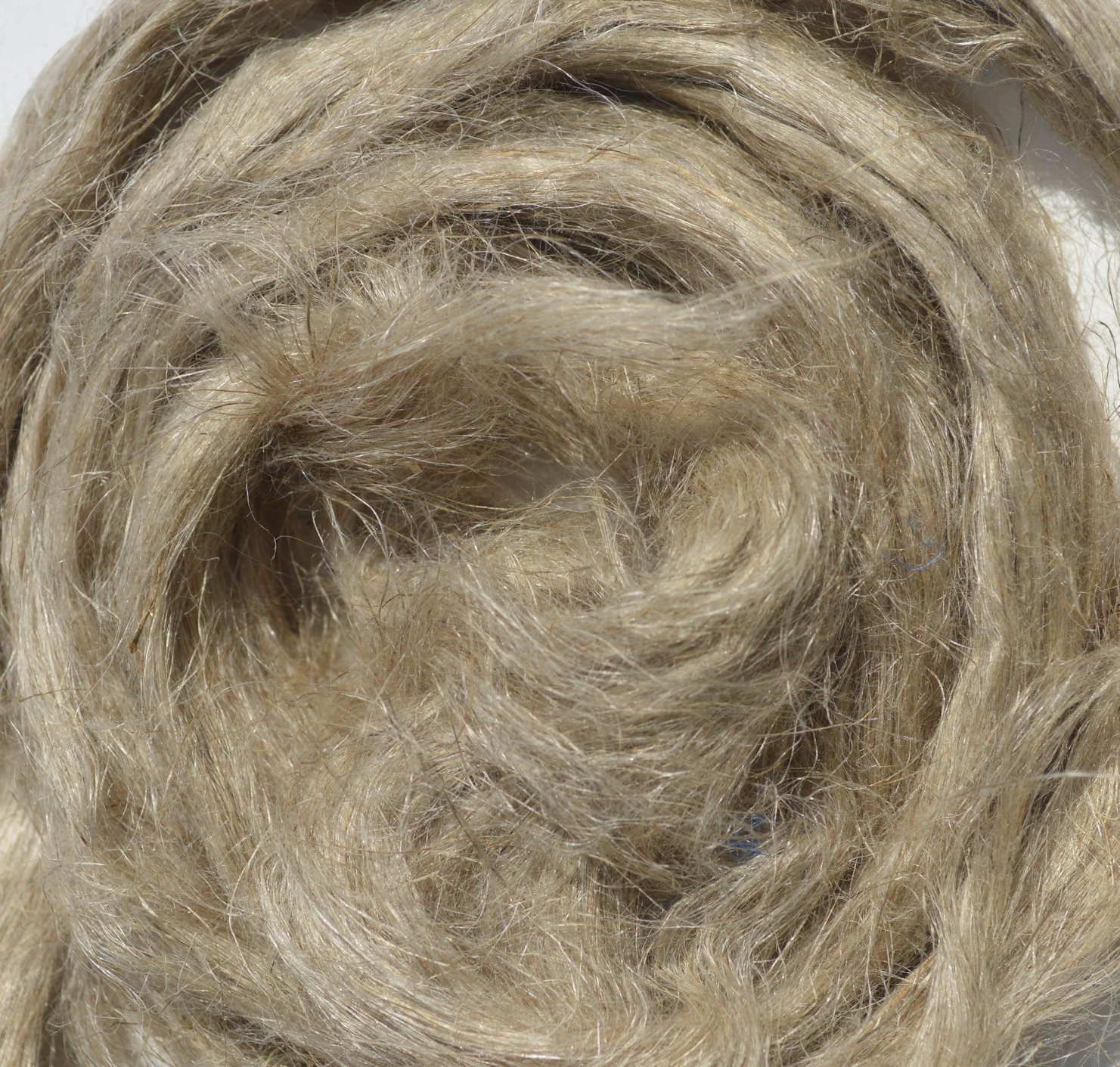 Flax fiber, roving, combed top,  natural brown, undyed 2oz,  fiber for felting, spinning, art batts