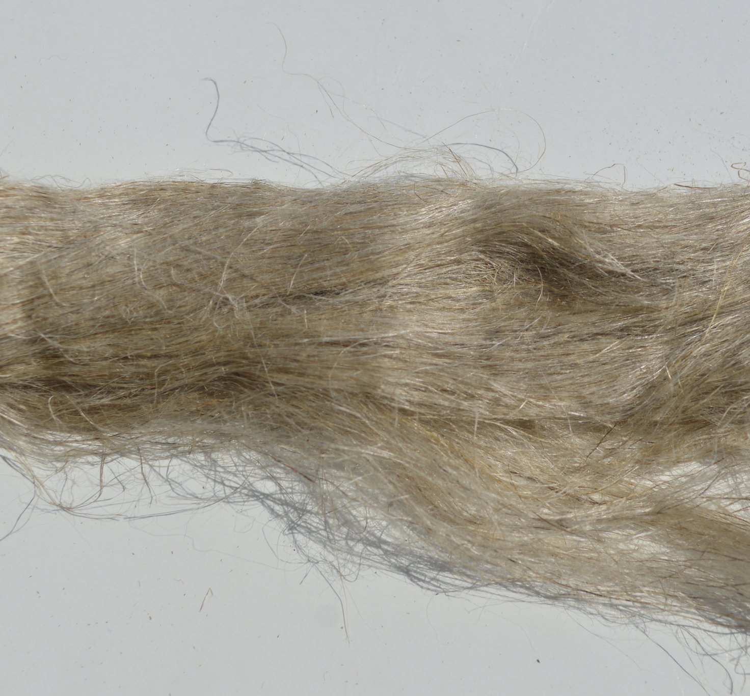Flax fiber, roving, combed top,  natural brown, undyed 2oz,  fiber for felting, spinning, art batts