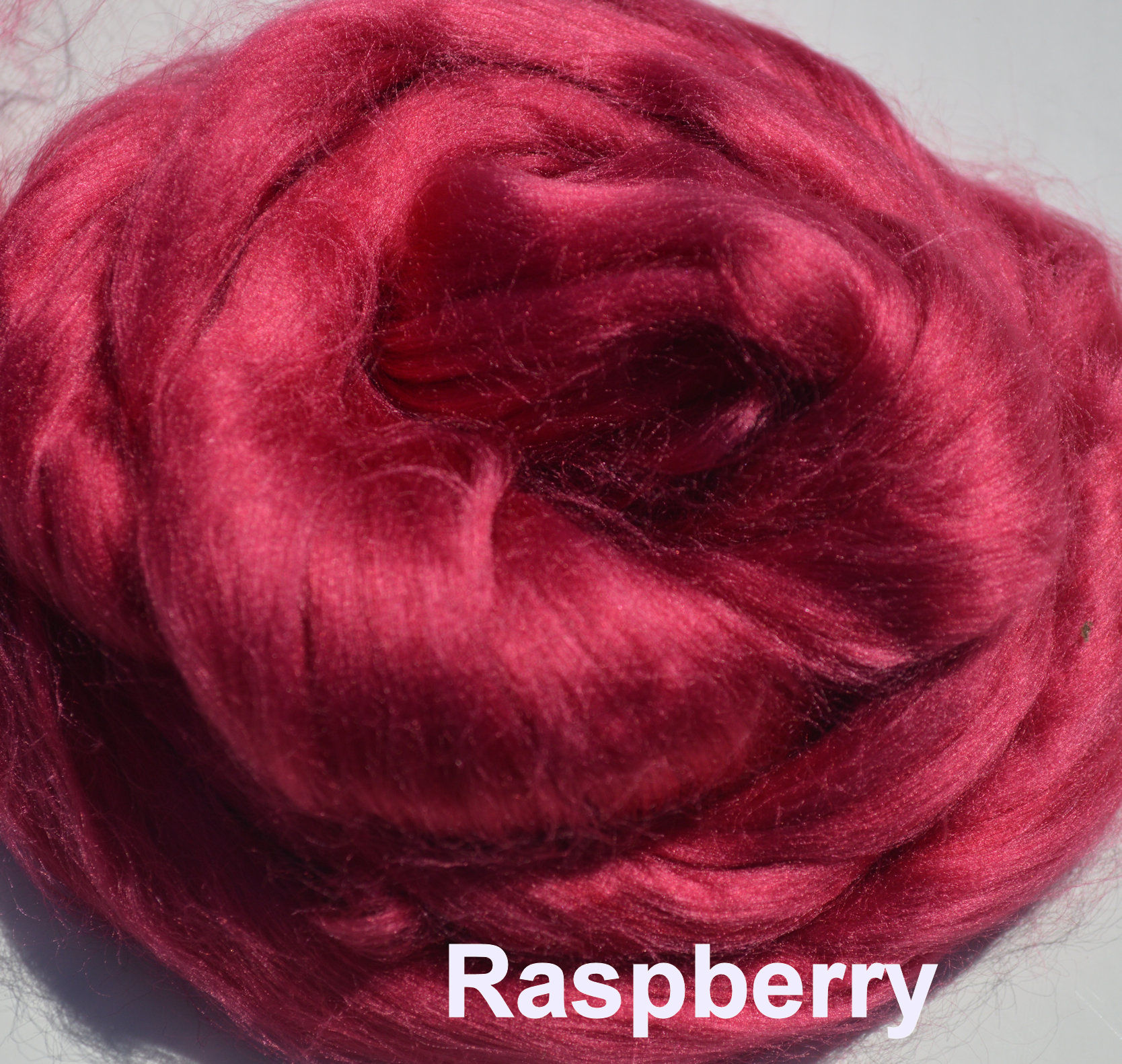 Viscose fiber roving red  2oz  fiber for felting spinning art batts