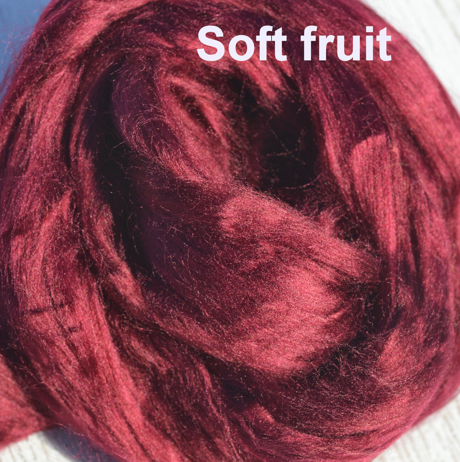 Viscose fiber roving red  2oz  fiber for felting spinning art batts