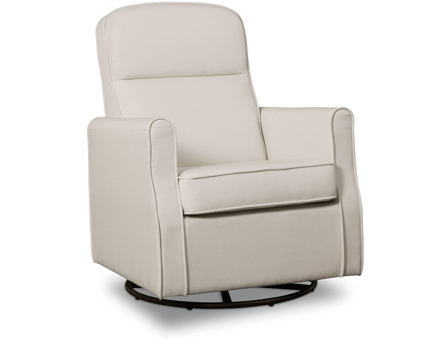 Blair Slim Nursery Glider Swivel Rocker Chair, Cream