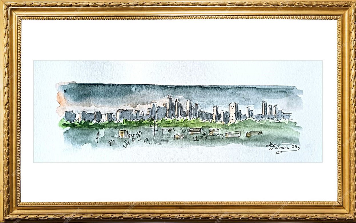 Panoramic view of Los Angeles