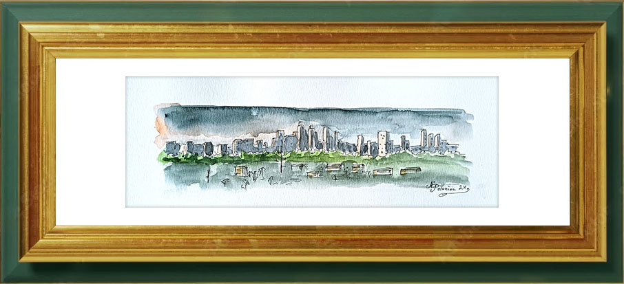 Panoramic view of Los Angeles