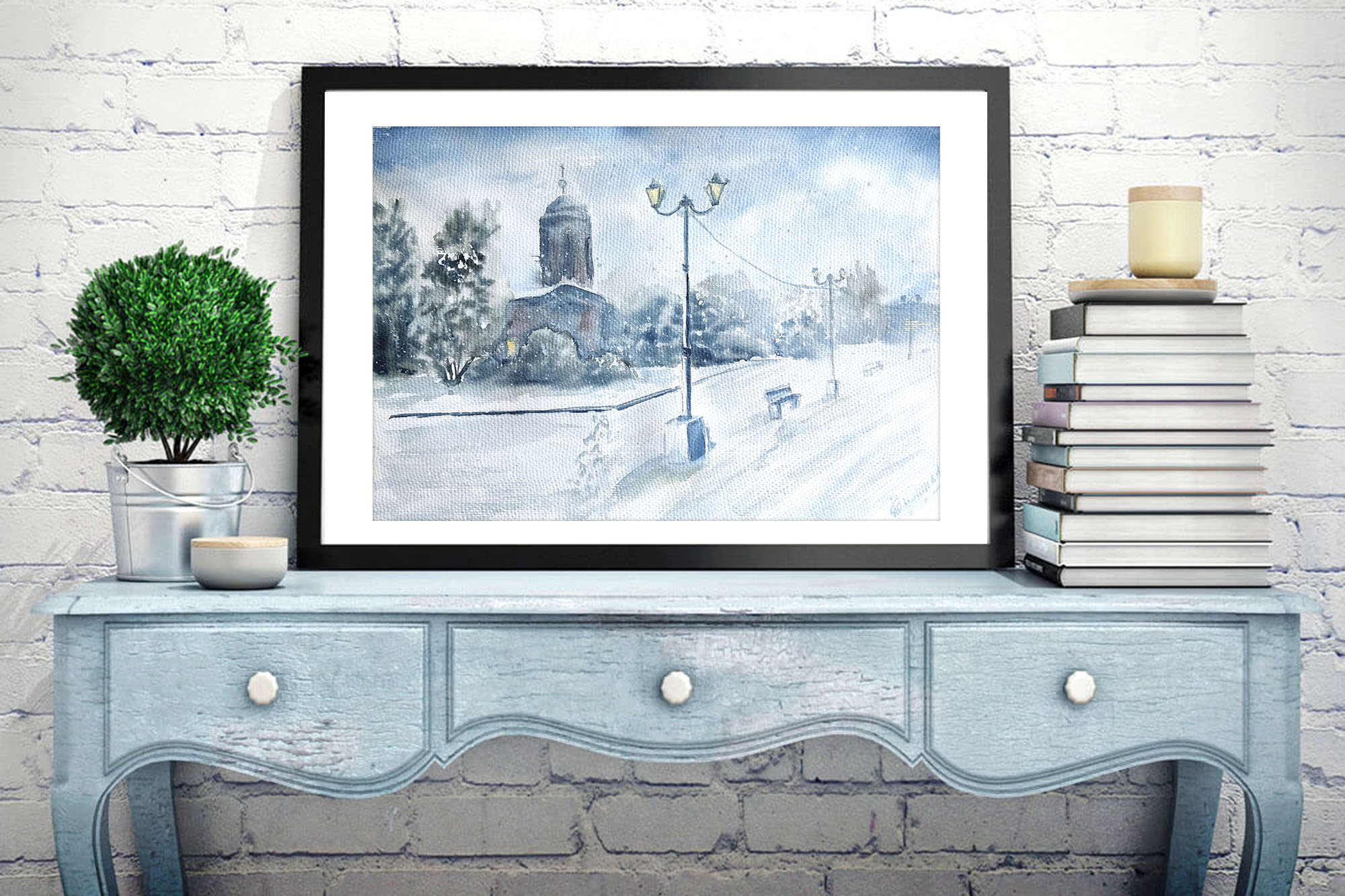 Winter alley  