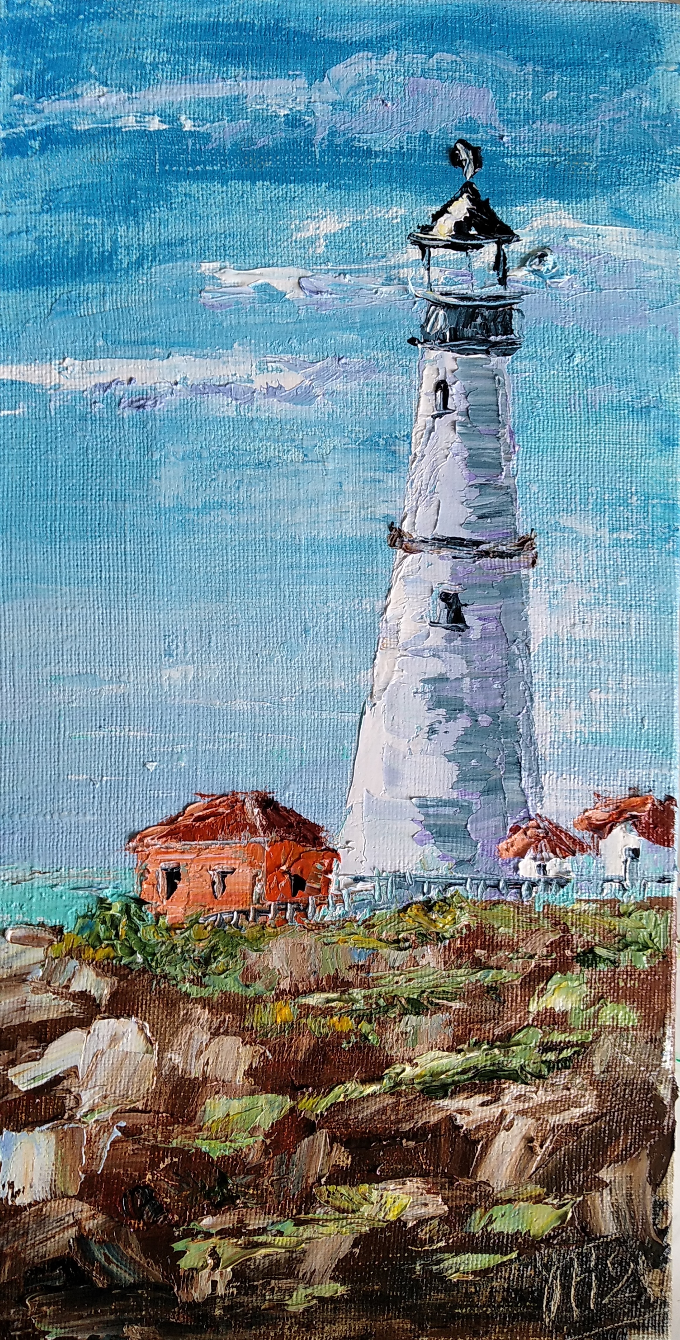 Рainting with a lighthouse