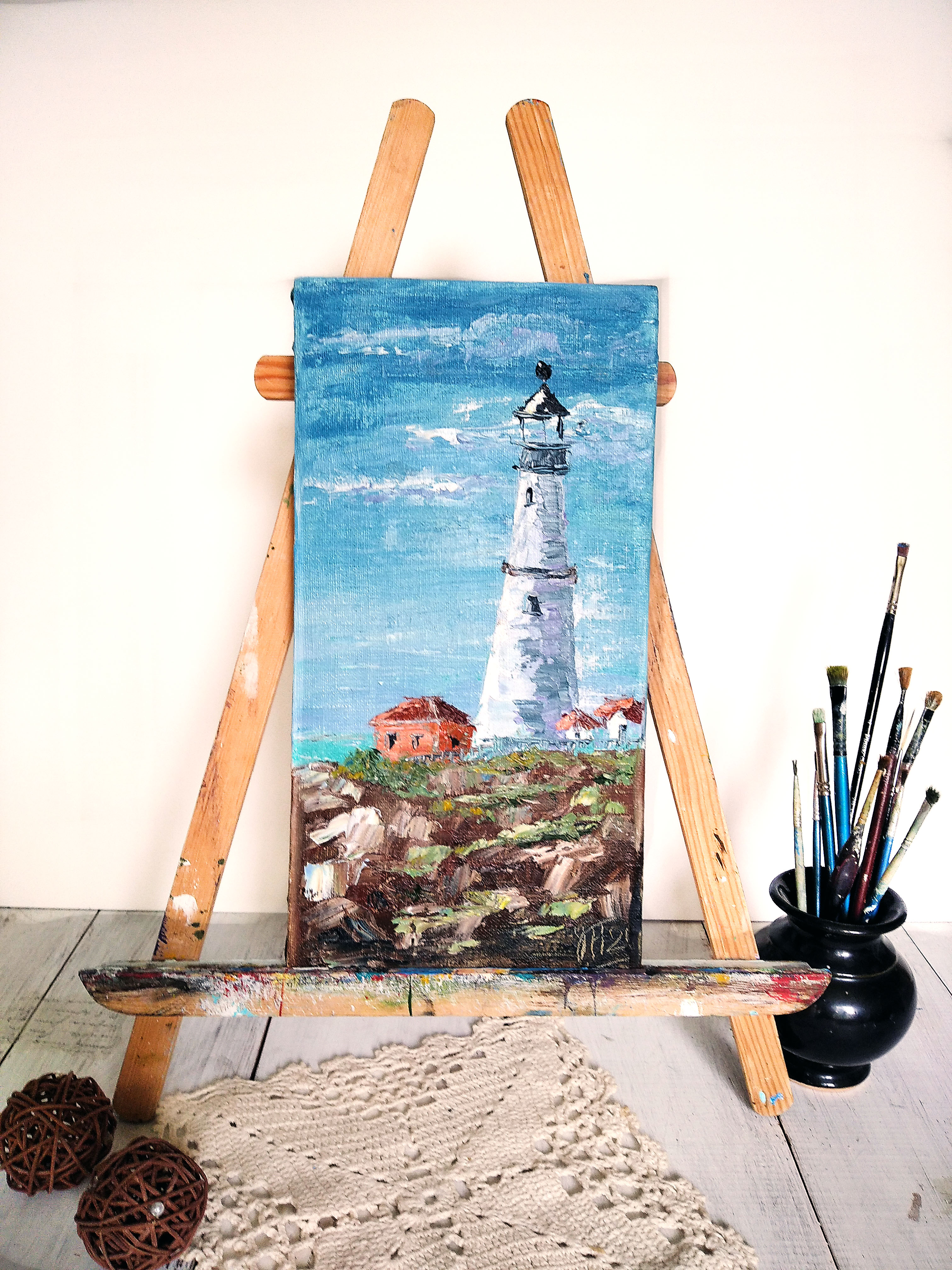 Рainting with a lighthouse