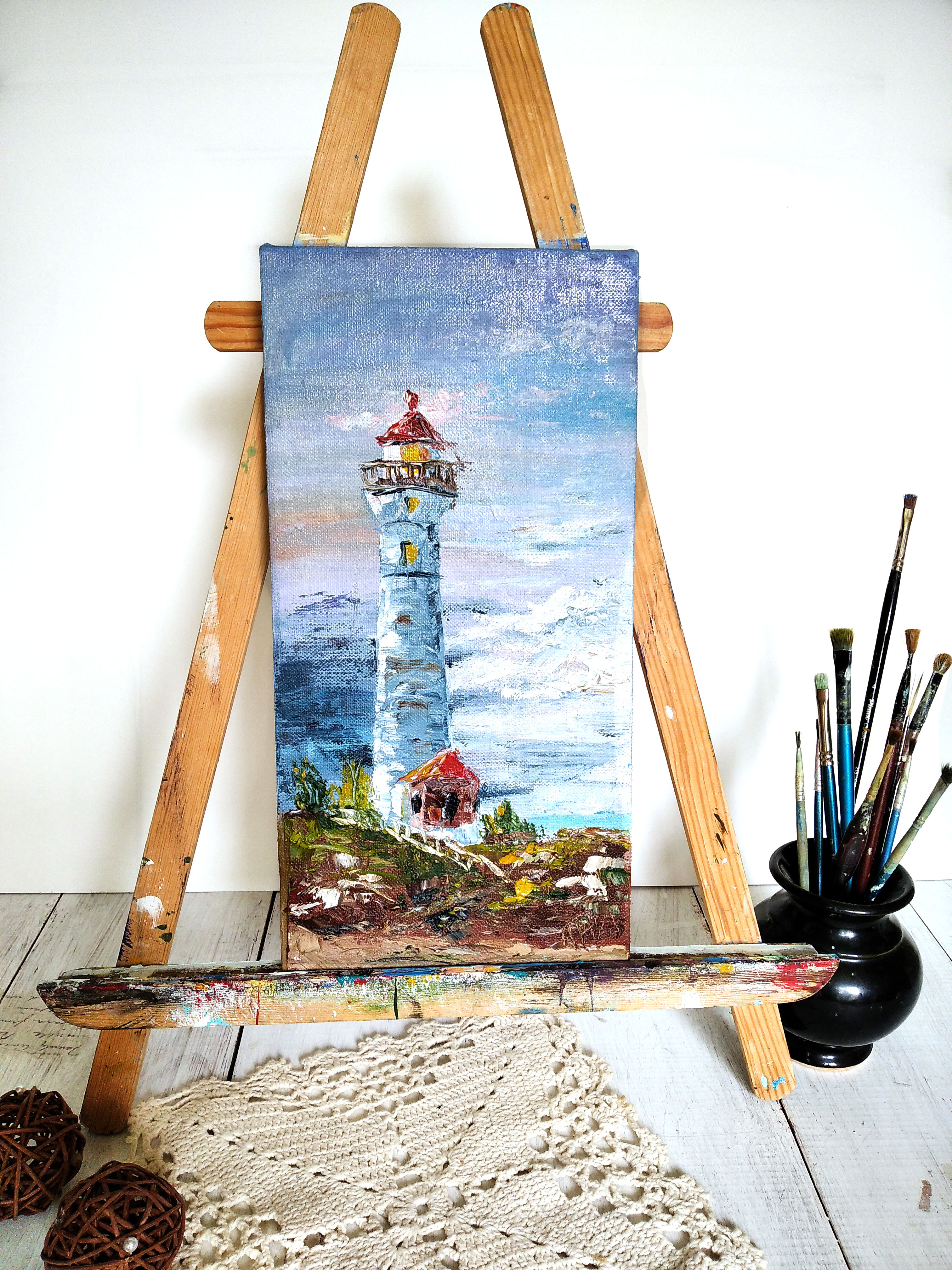 Рainting with a lighthouse
