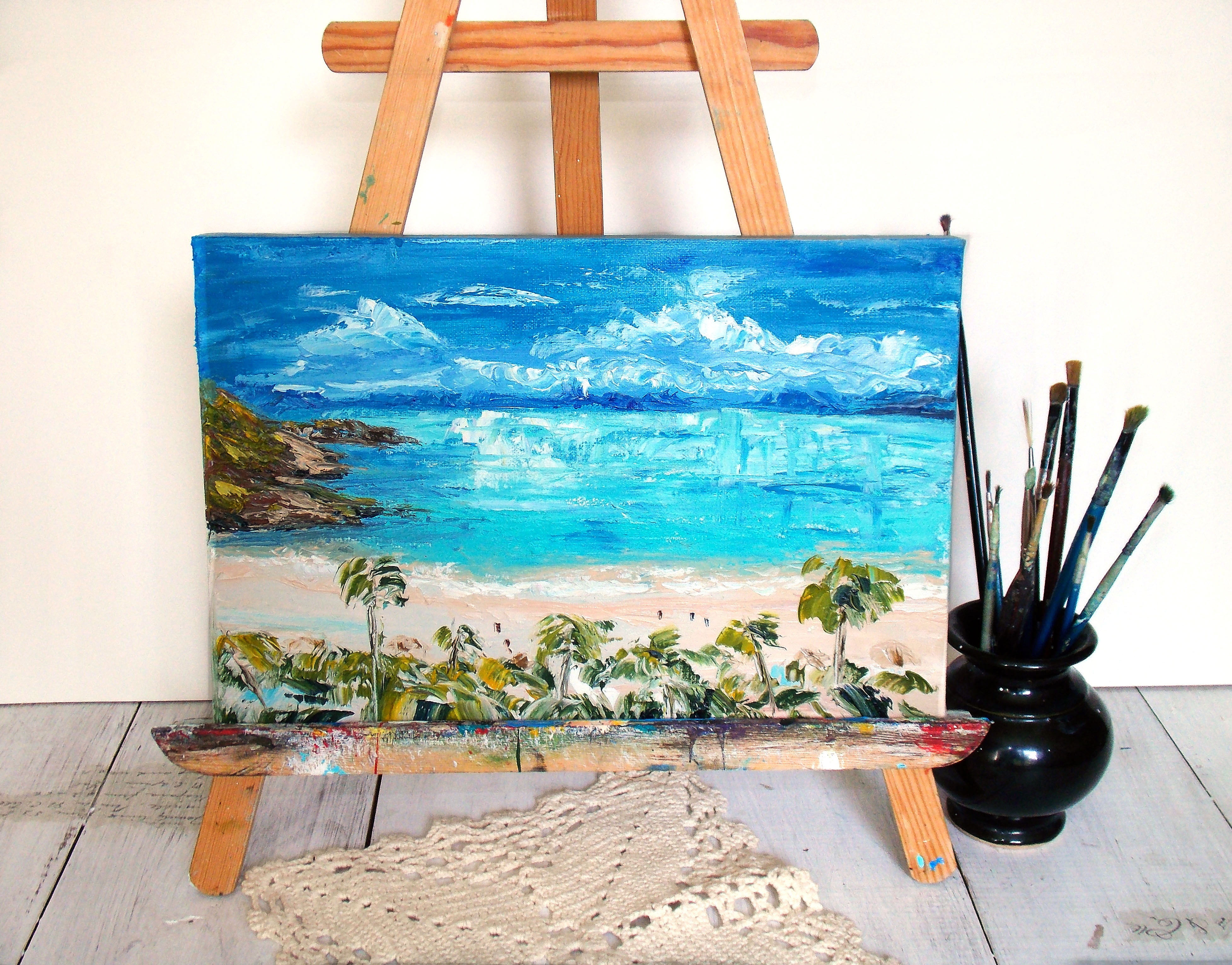 Seascape oil painting