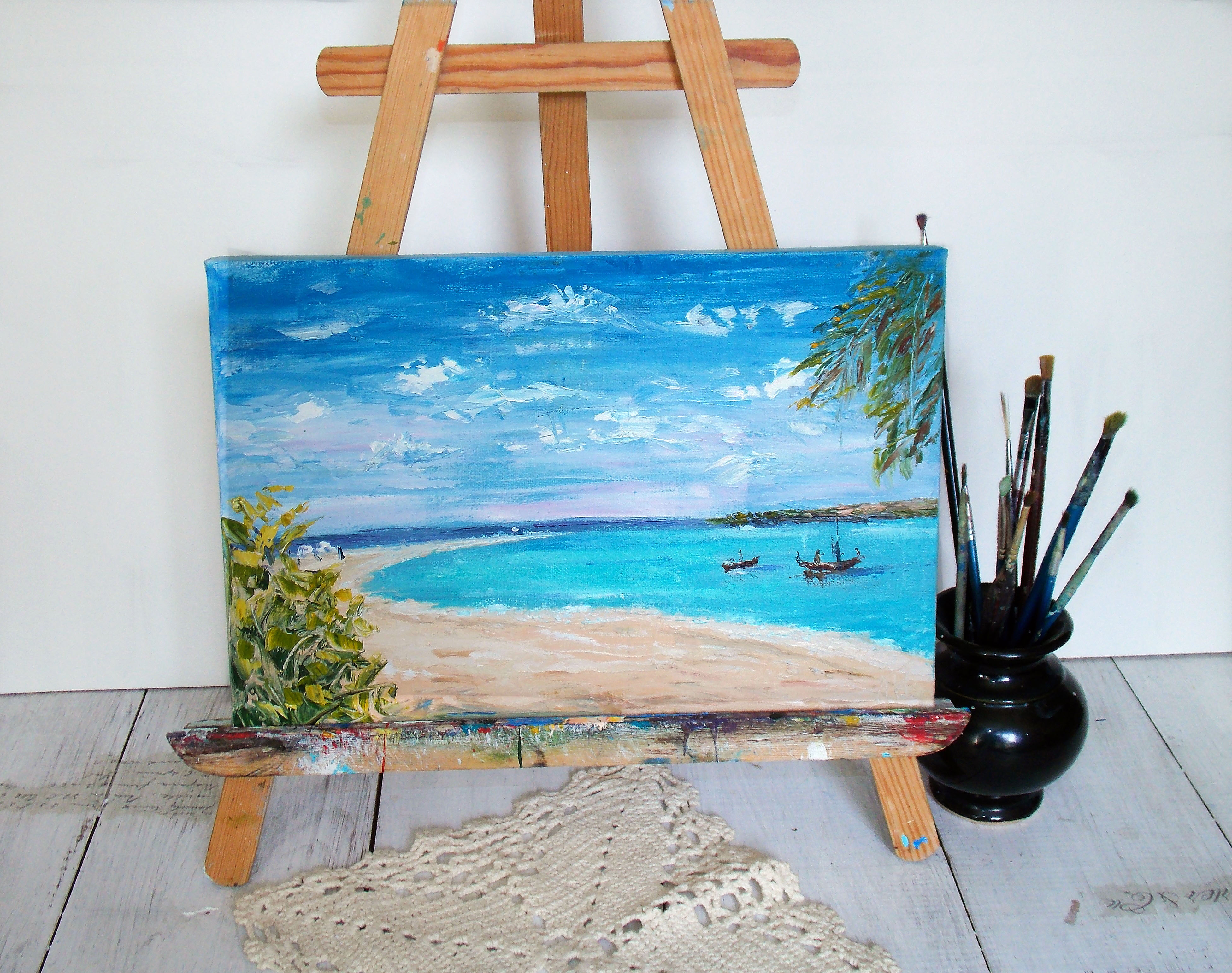 Seascape oil painting