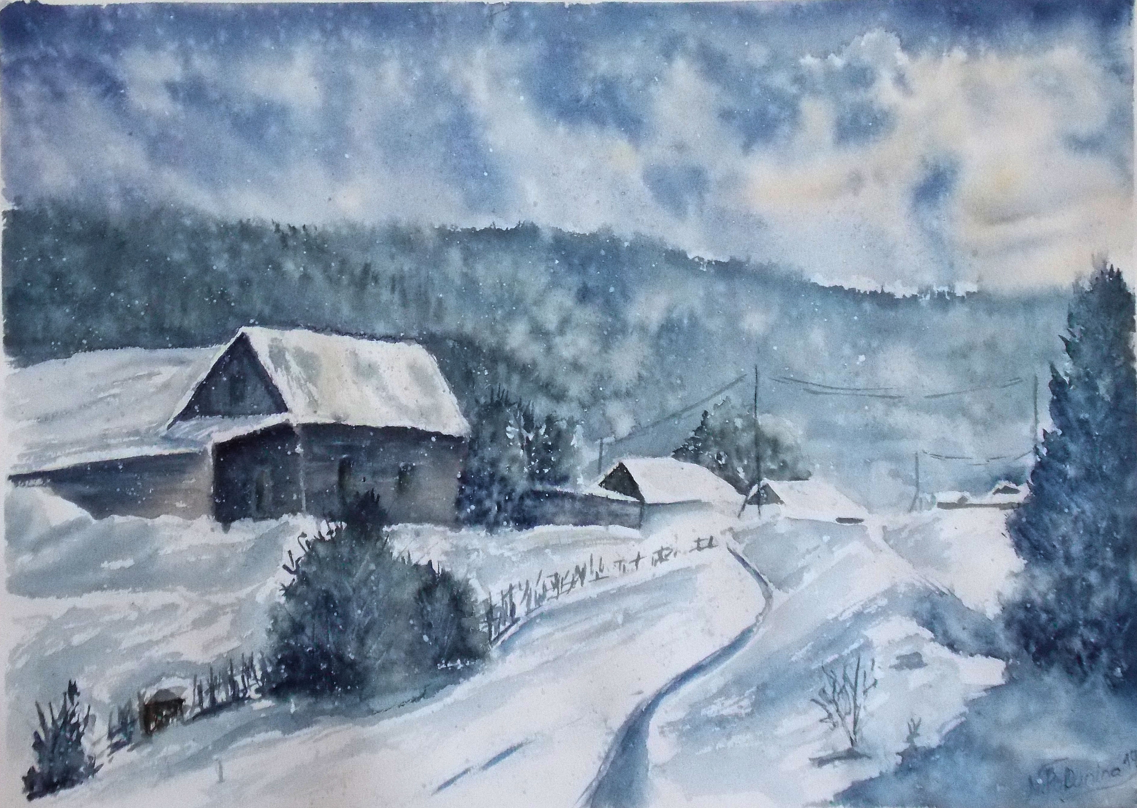 Winter village