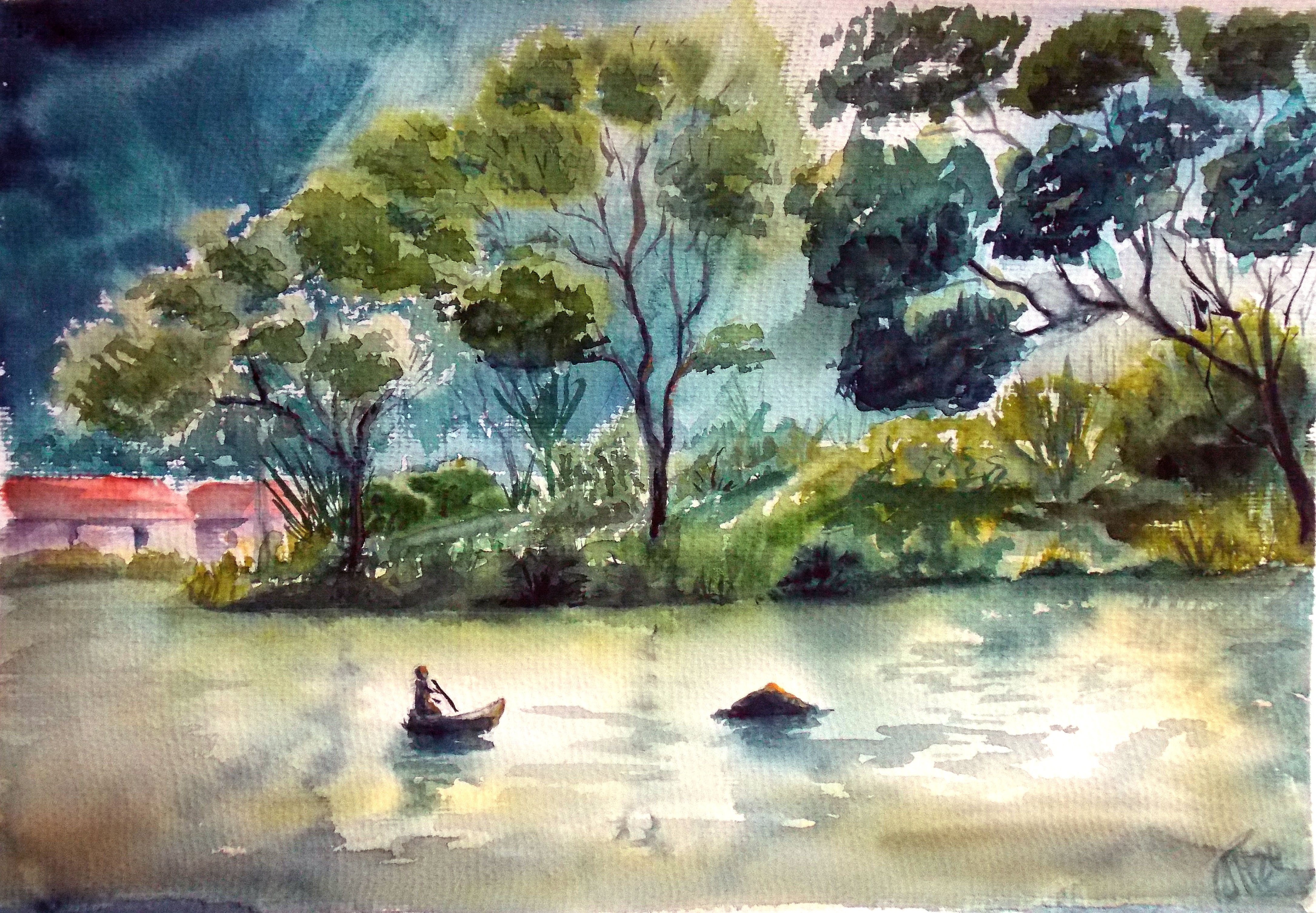 Landscape #10 Dawn in the jungle