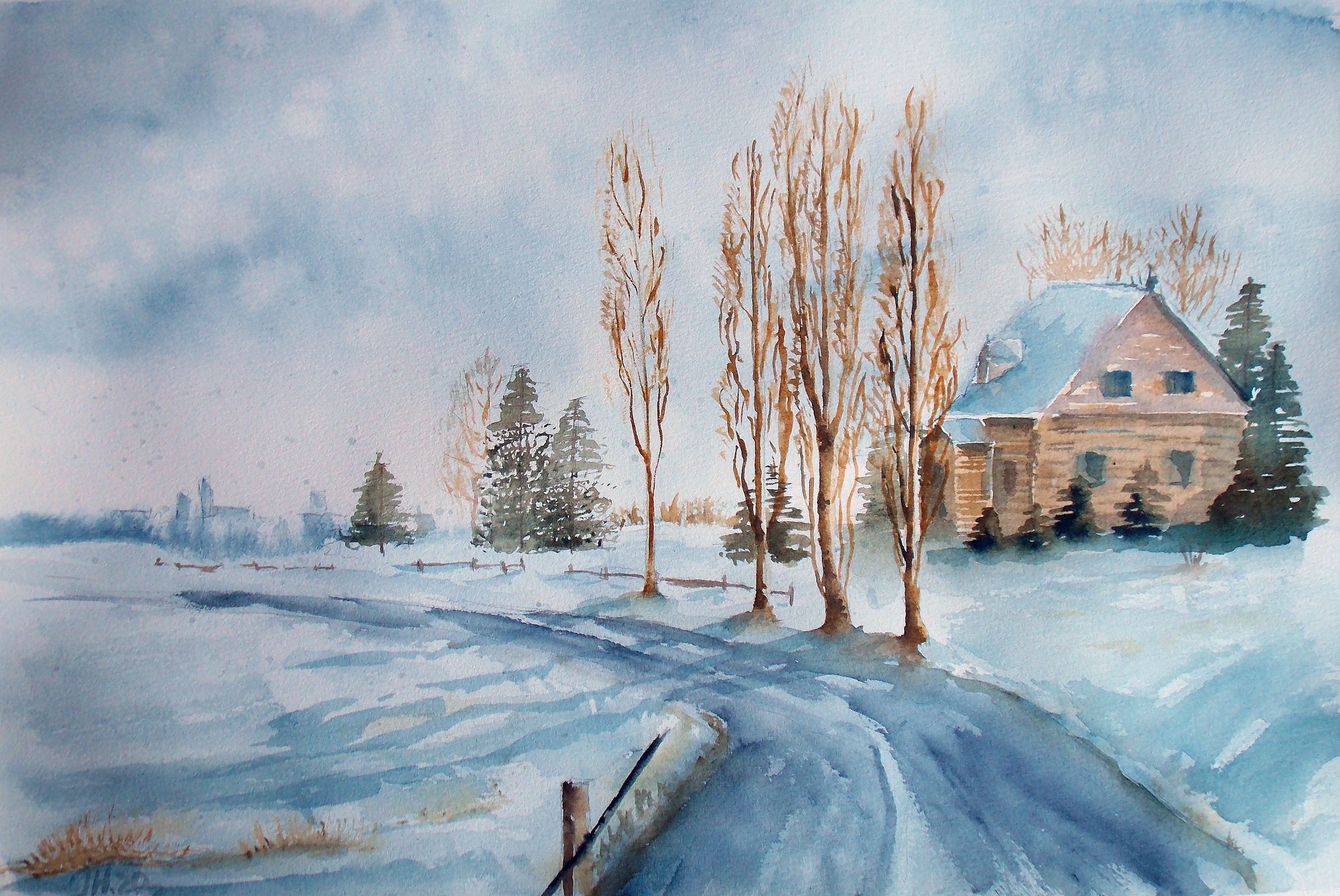 Landscape #16 winter village