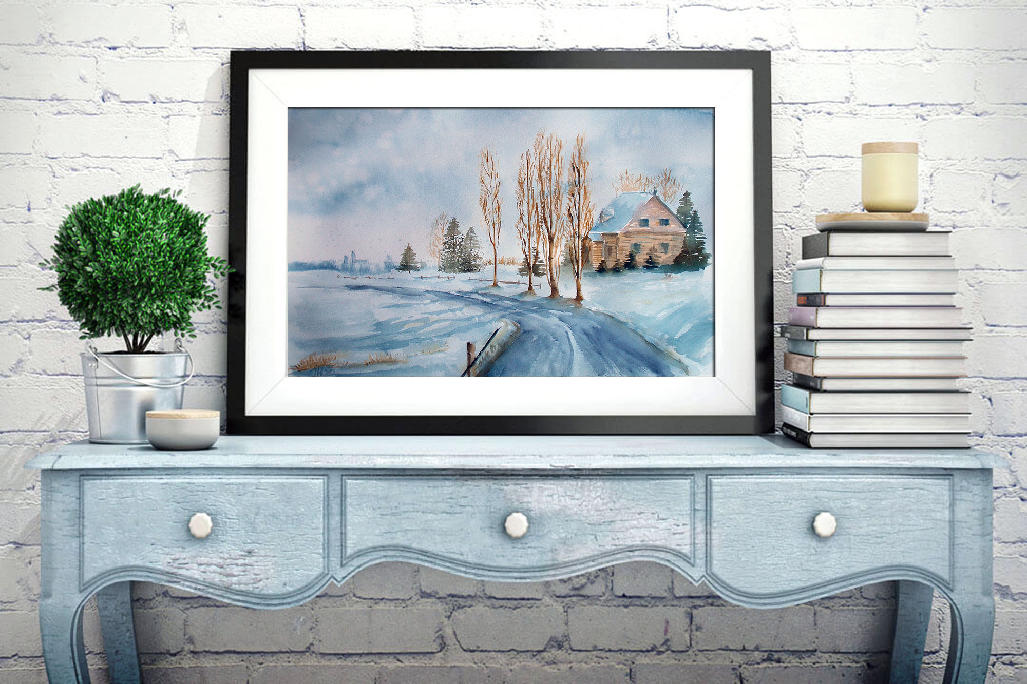 Landscape #16 winter village