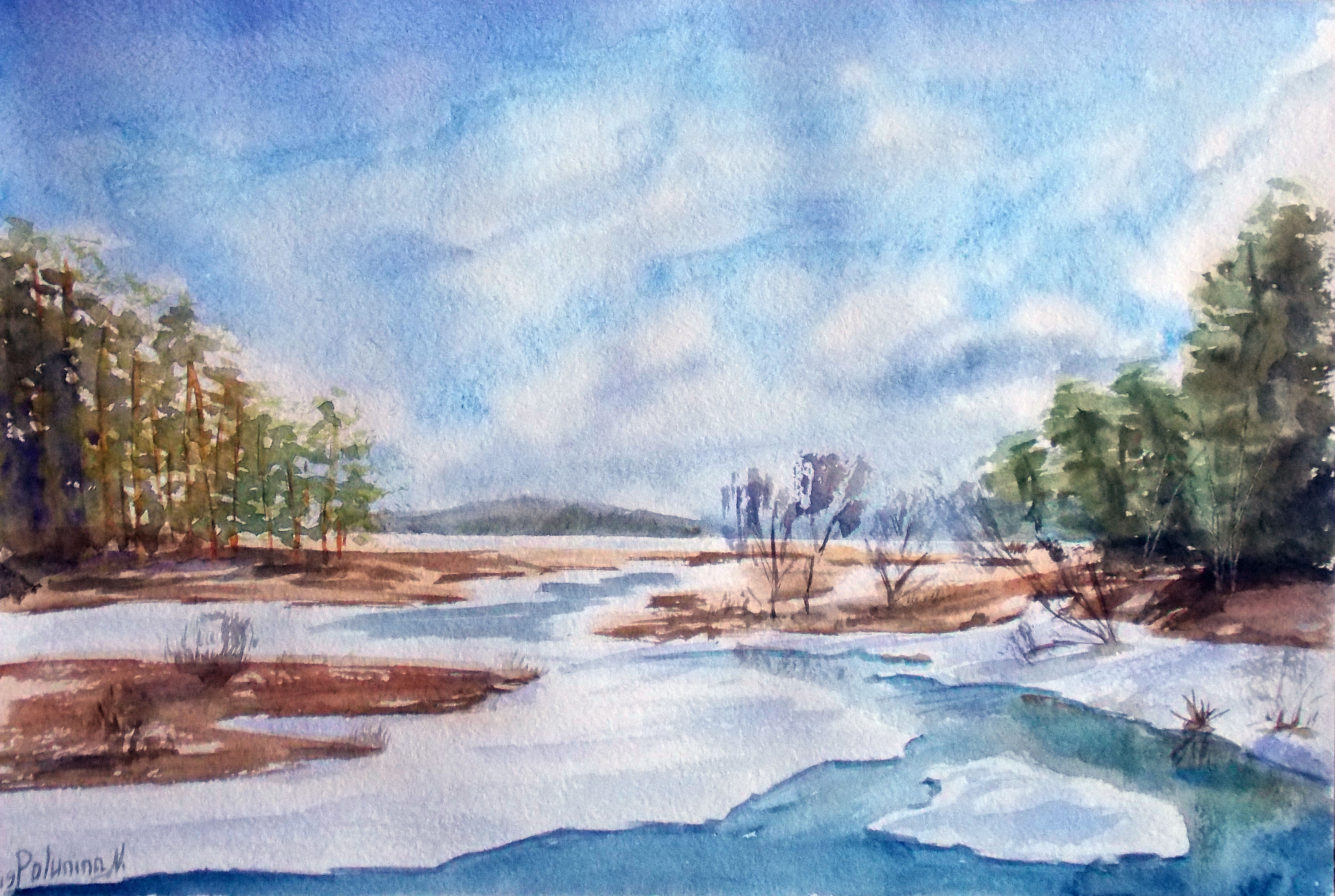 Landscape # 26 Winter river