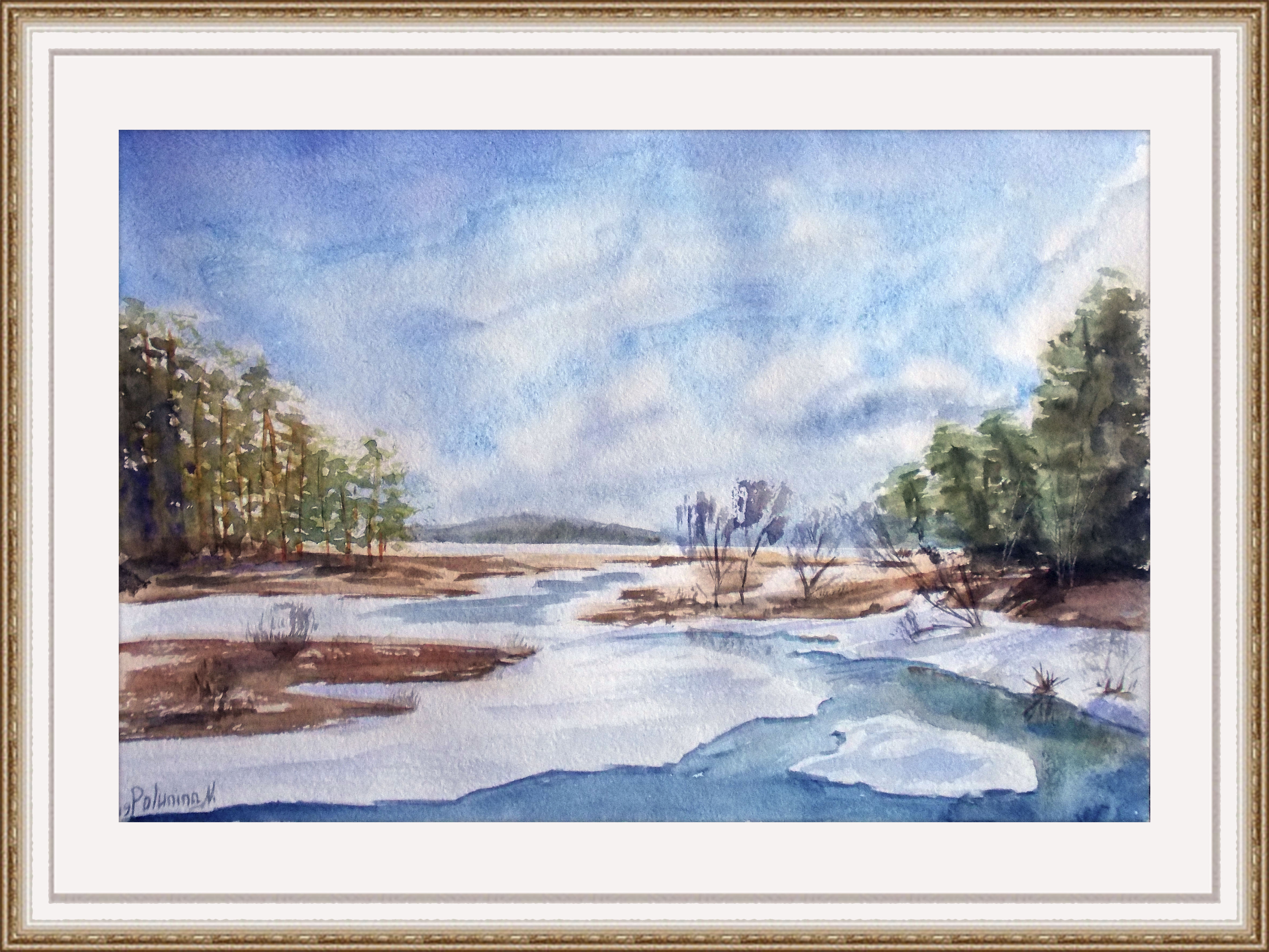 Landscape # 26 Winter river