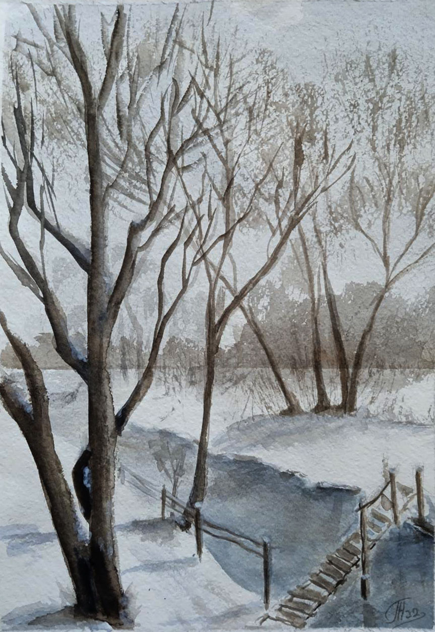 Landscape # 22 Winter River