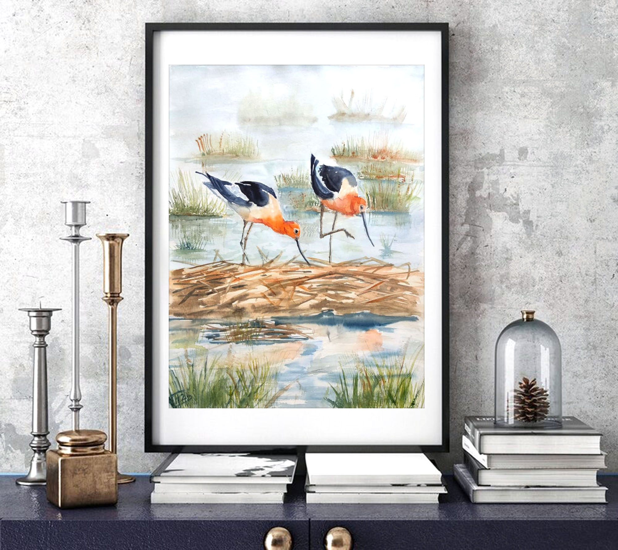 Birds in the swamp