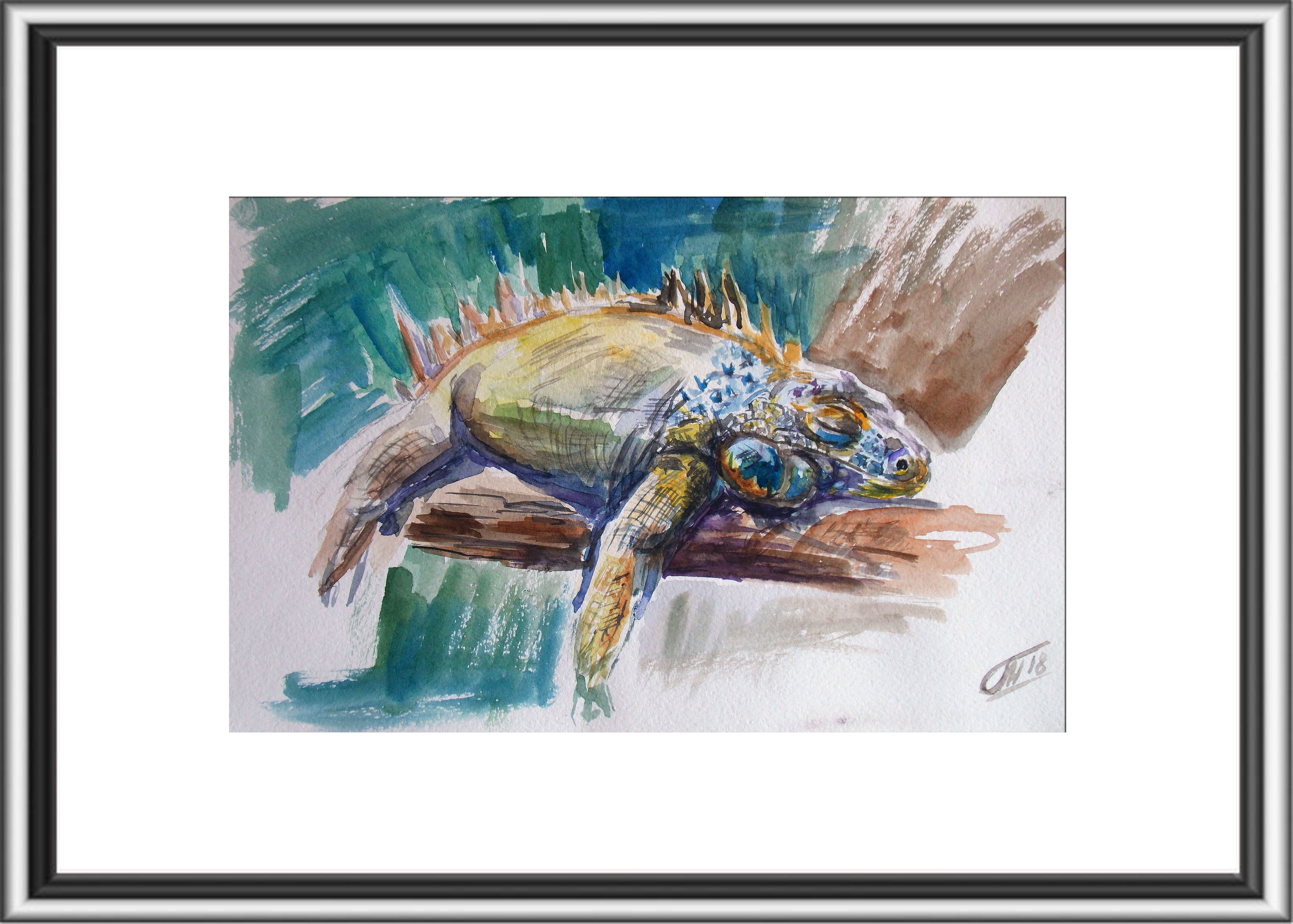 Sleeping chameleon