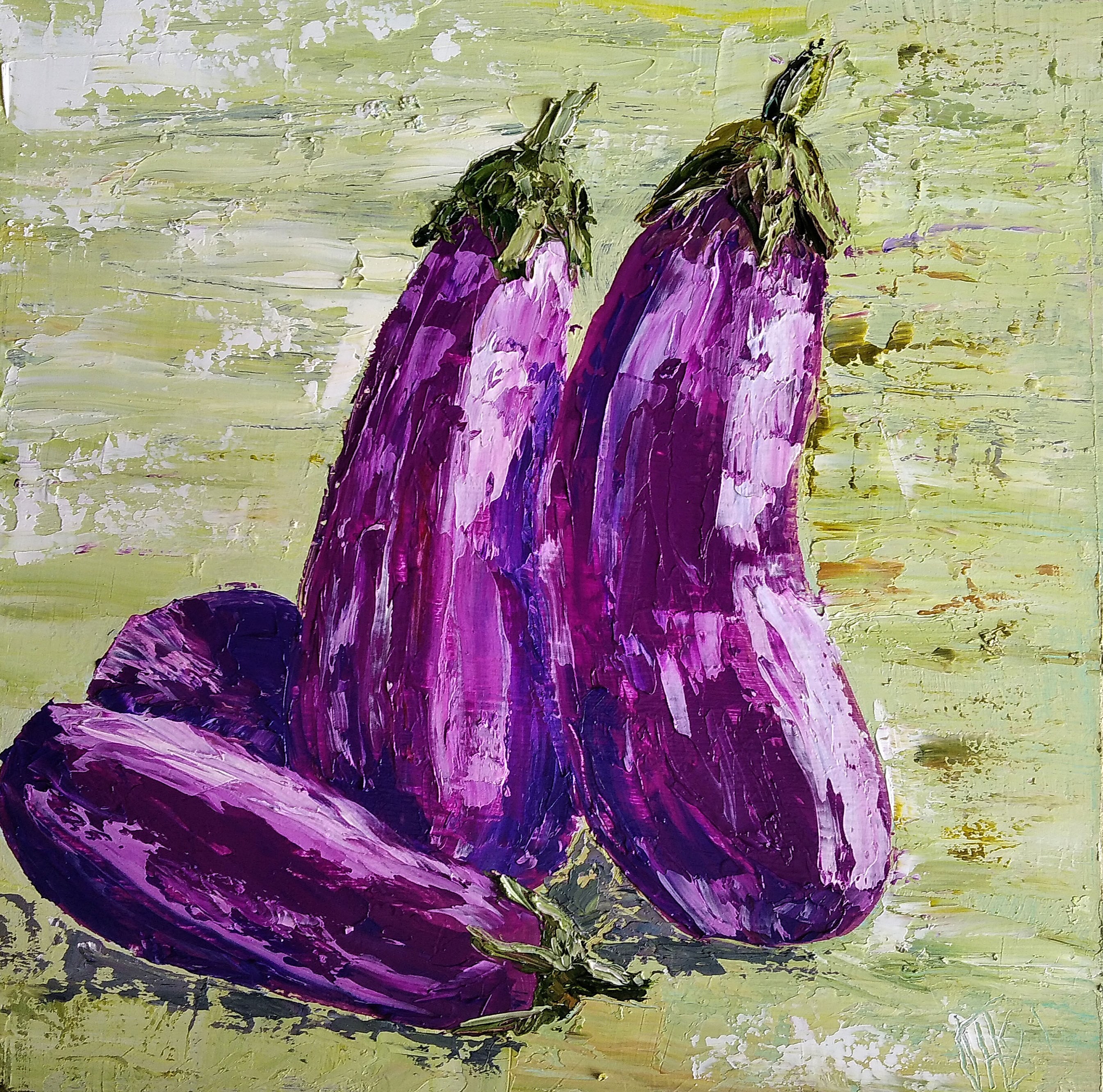 3 vegetable paintings