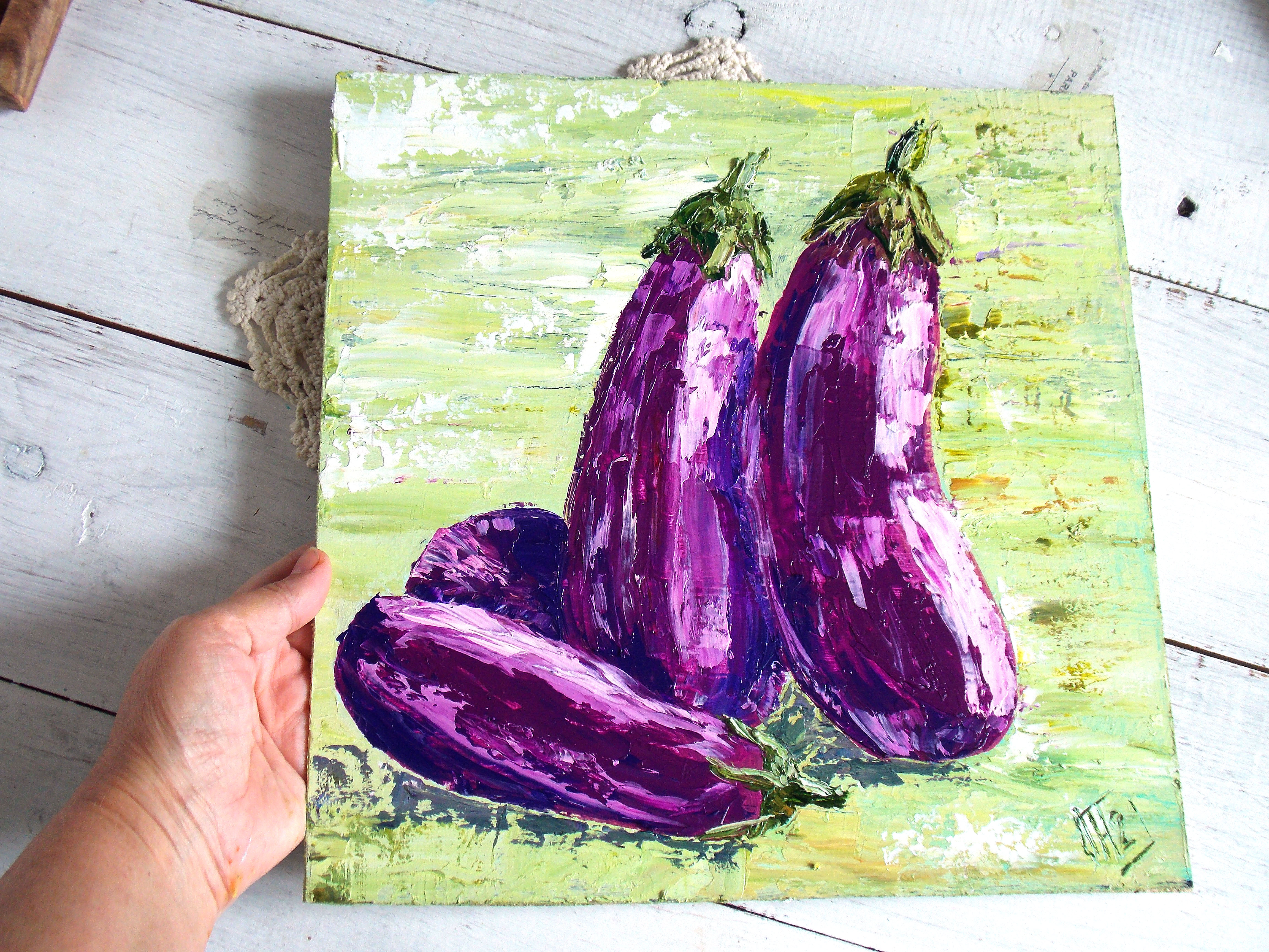 3 vegetable paintings