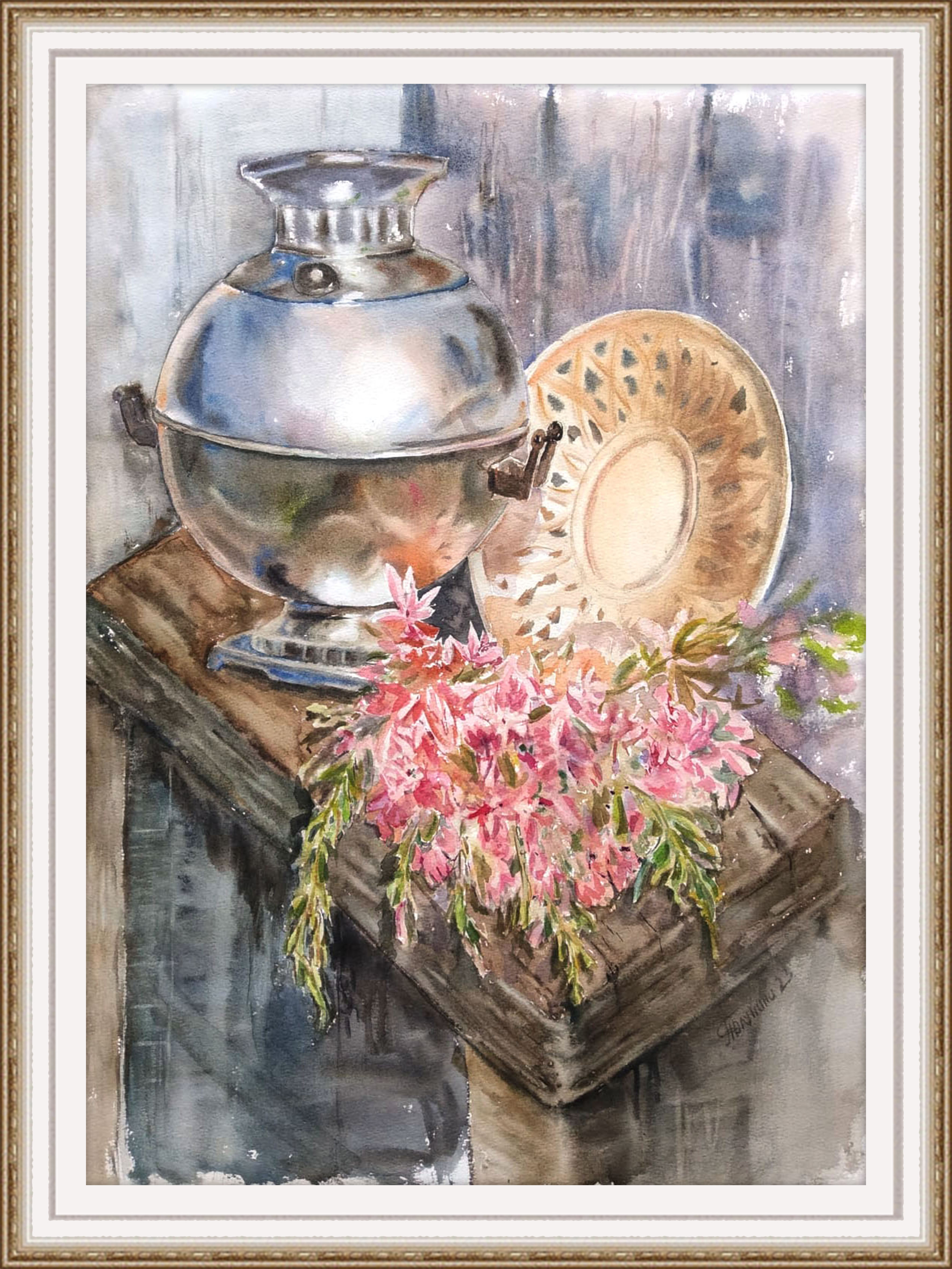 Still life wich flowers