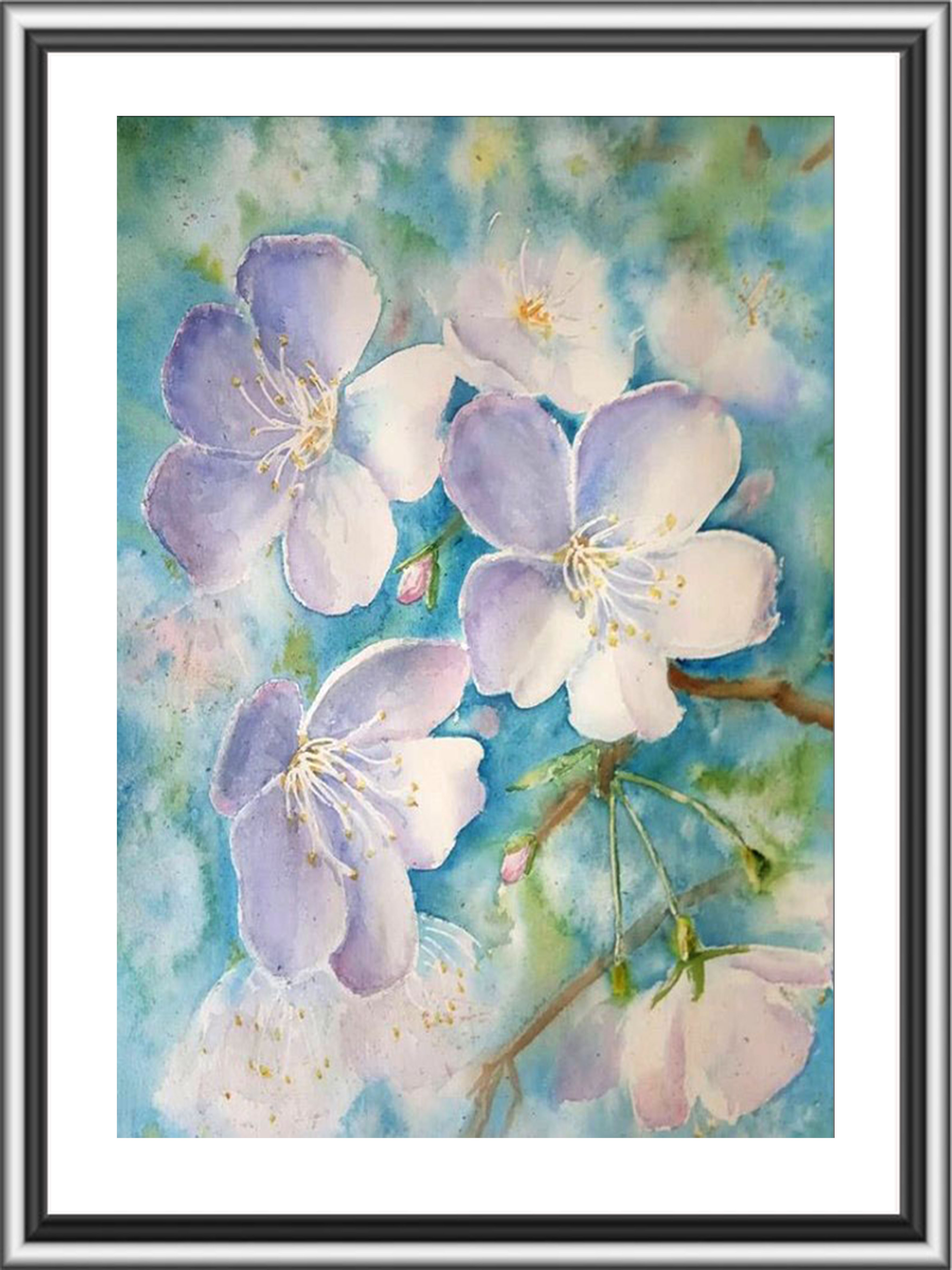 Apple tree flowers