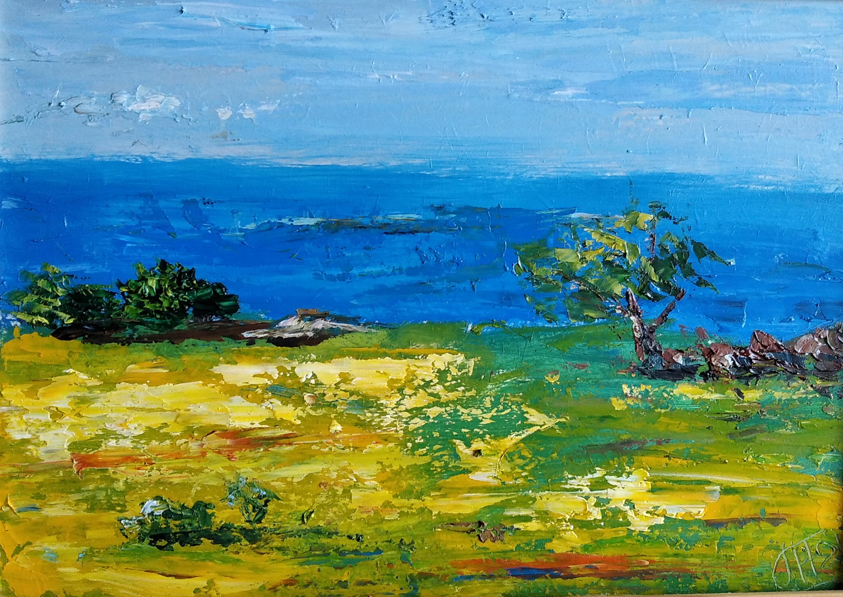 Blue landscape